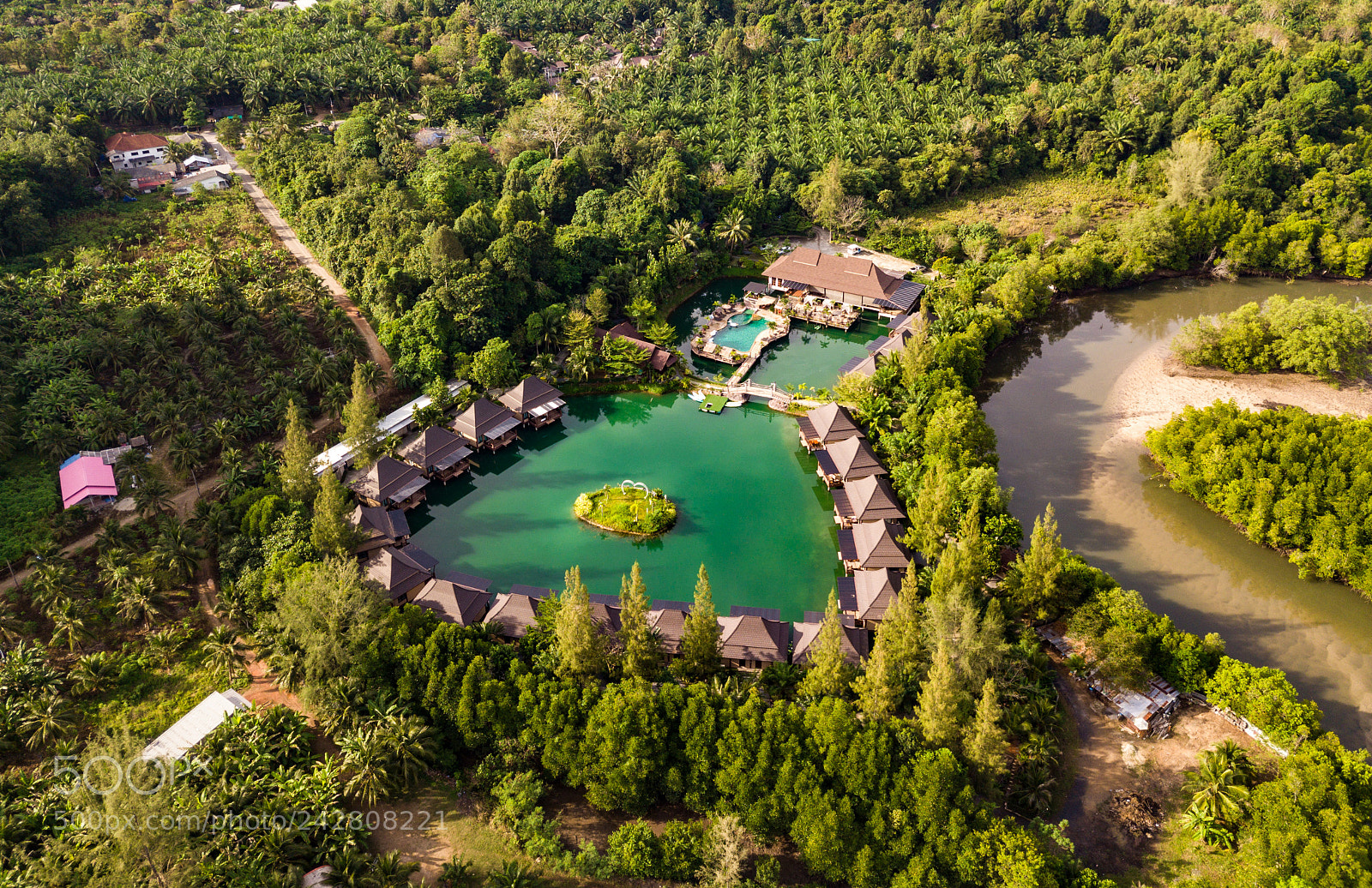 DJI FC220 sample photo. Poonsiri resort thailand photography