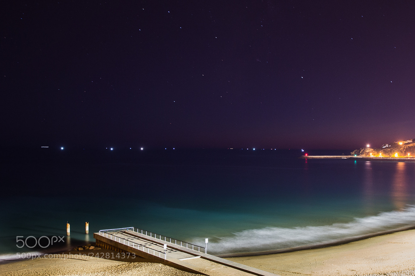 Canon EOS 60D sample photo. Stars and ocean photography