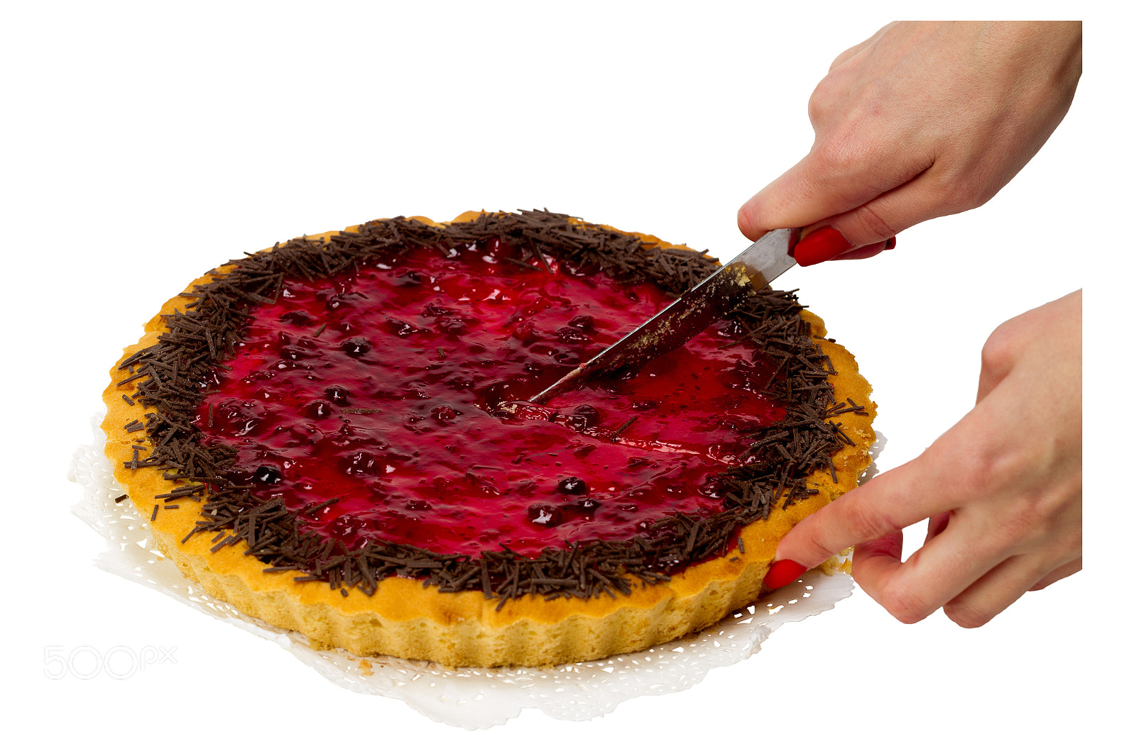 Canon EOS-1D Mark IV sample photo. Berry pie cut into photography