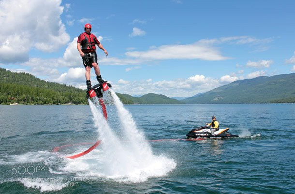 Canon EOS 500D (EOS Rebel T1i / EOS Kiss X3) sample photo. Fly boarding - goa photography