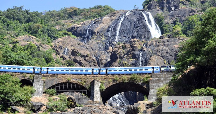 Nikon D3100 sample photo. Dhudhsagar waterfalls in goa photography
