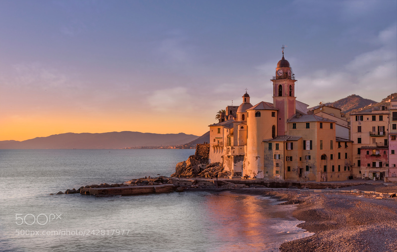 Nikon D5500 sample photo. Camogli al tramonto photography
