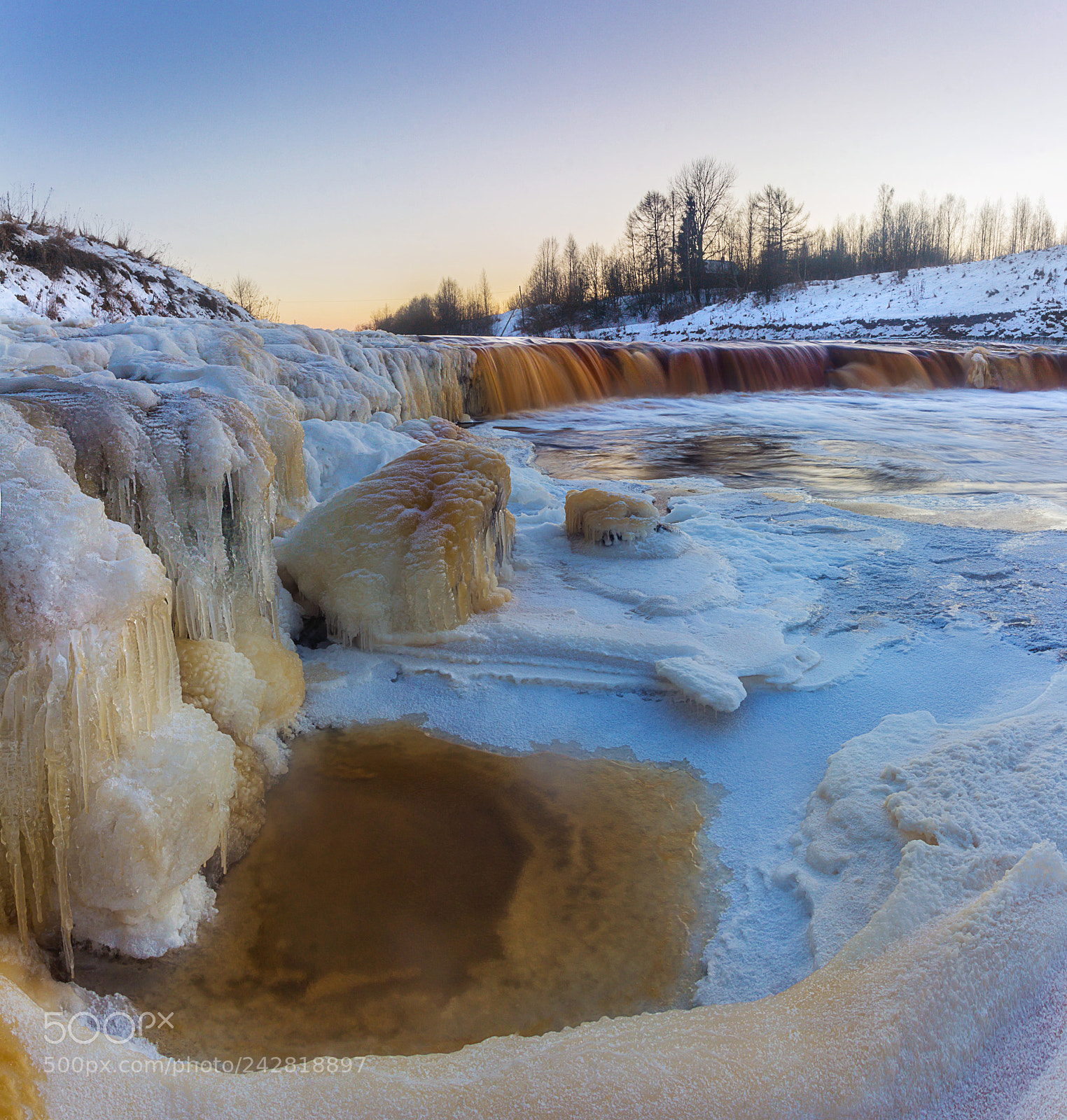 Canon EOS 60D sample photo. Tosno waterfall. leningrad oblast photography
