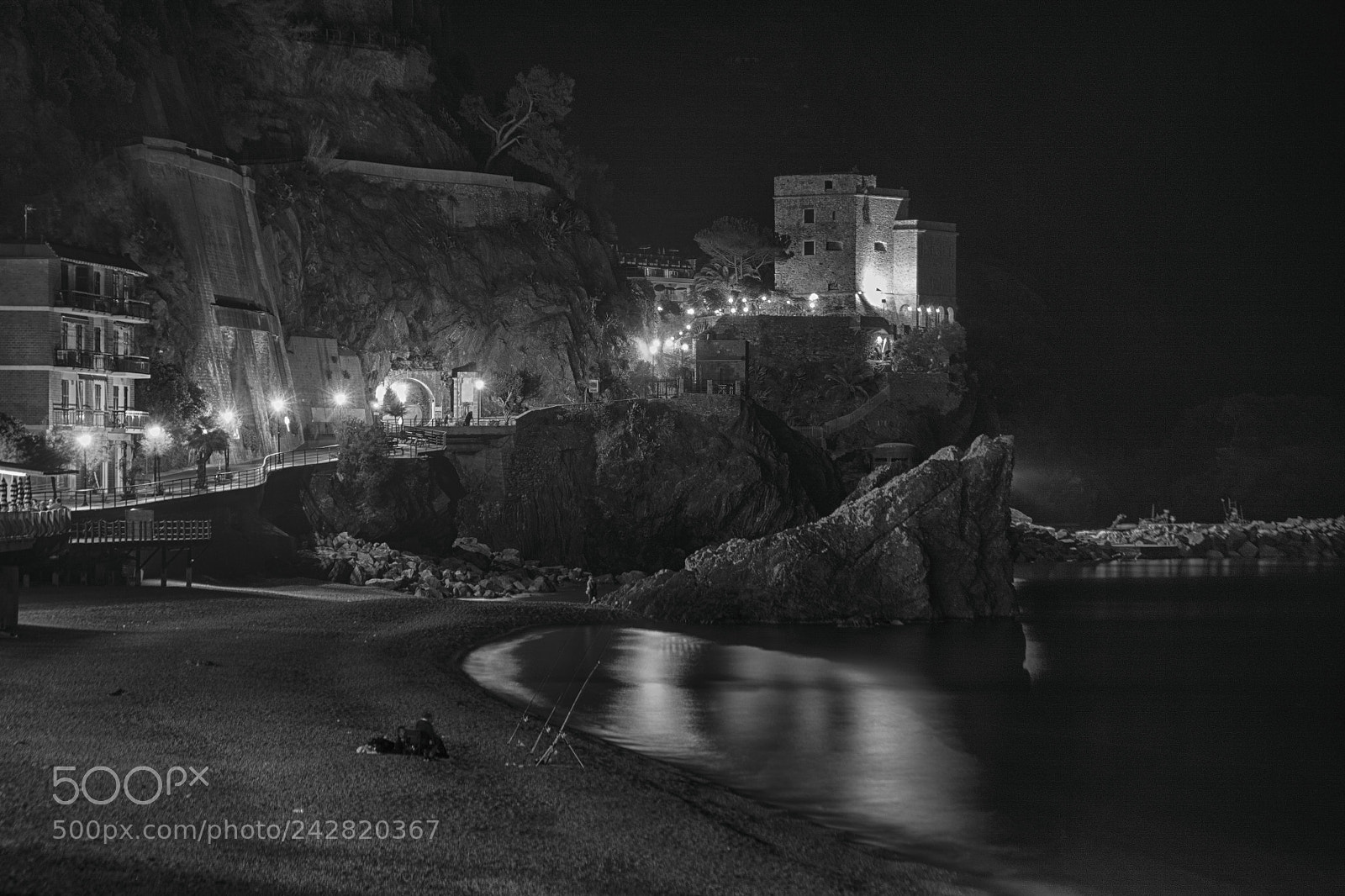 Sony ILCA-77M2 sample photo. Monterosso by night photography