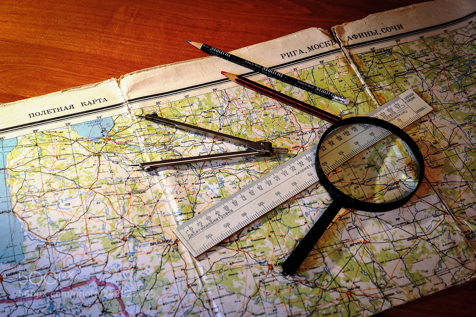 Nikon D300 sample photo. Old flight map photography