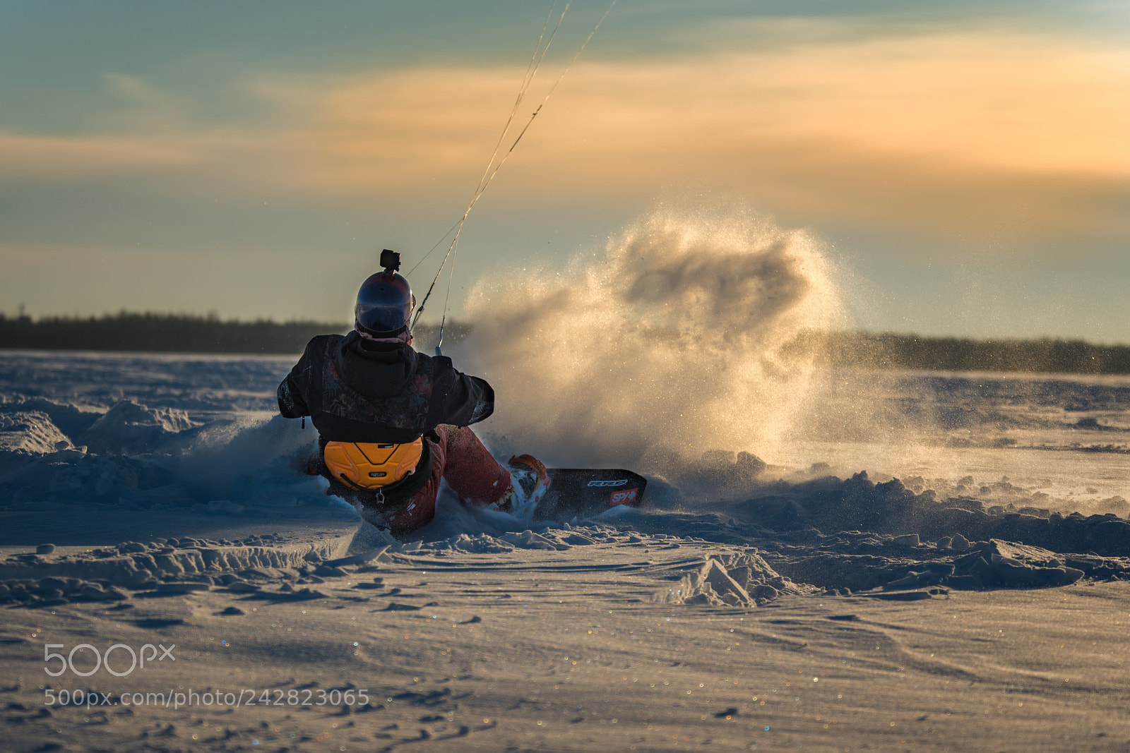 Nikon D800 sample photo. Snowkite photography