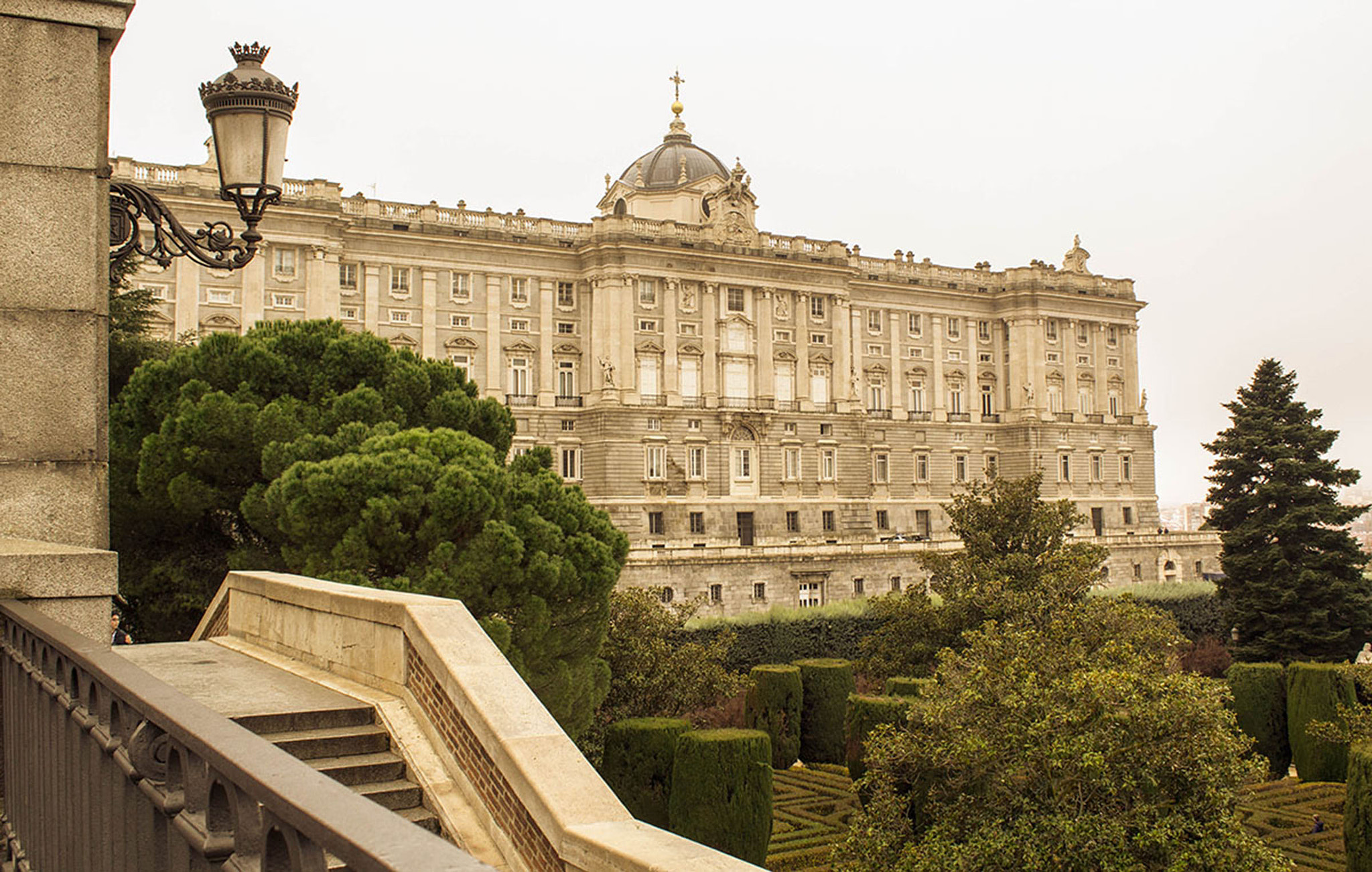 View of the Royal Palace in Madrid