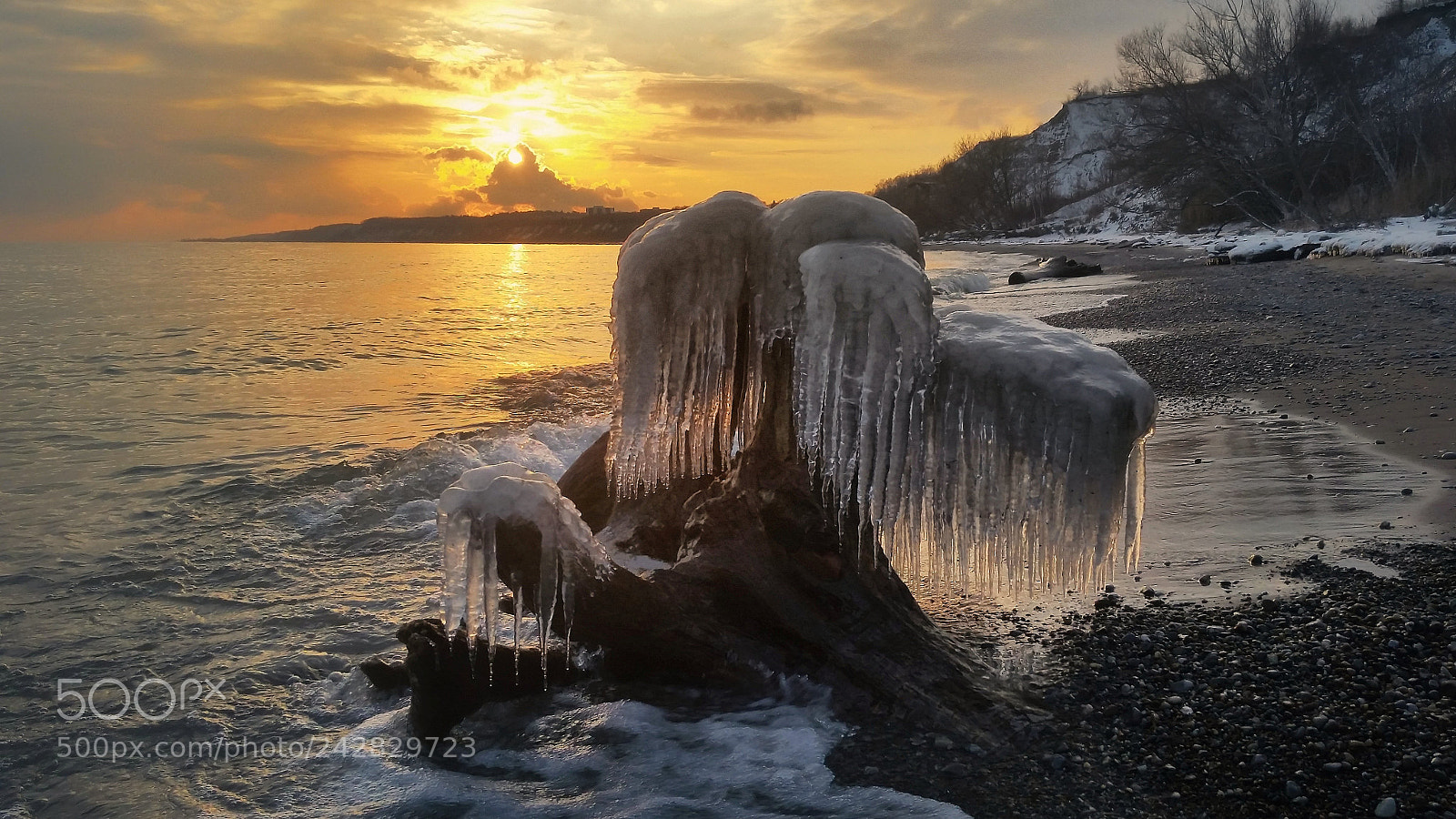 Samsung Galaxy S5 sample photo. Scarborough ice photography