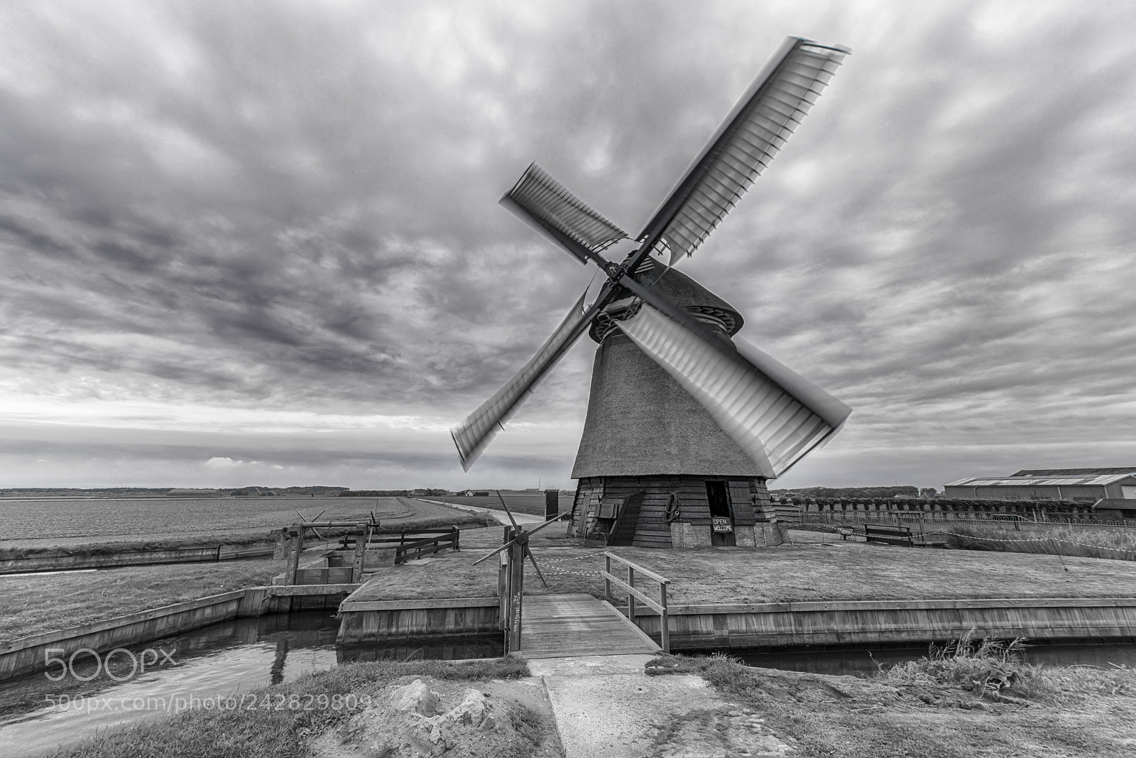 Nikon D810 sample photo. Dutch windmill photography