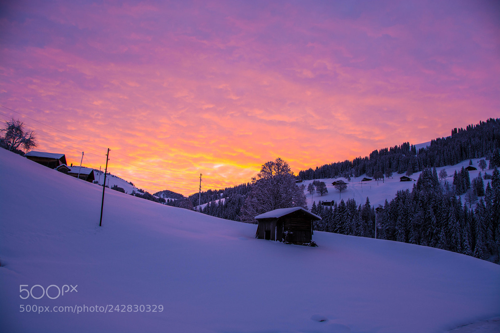 Nikon D7100 sample photo. Sunrise over snowy mountains photography