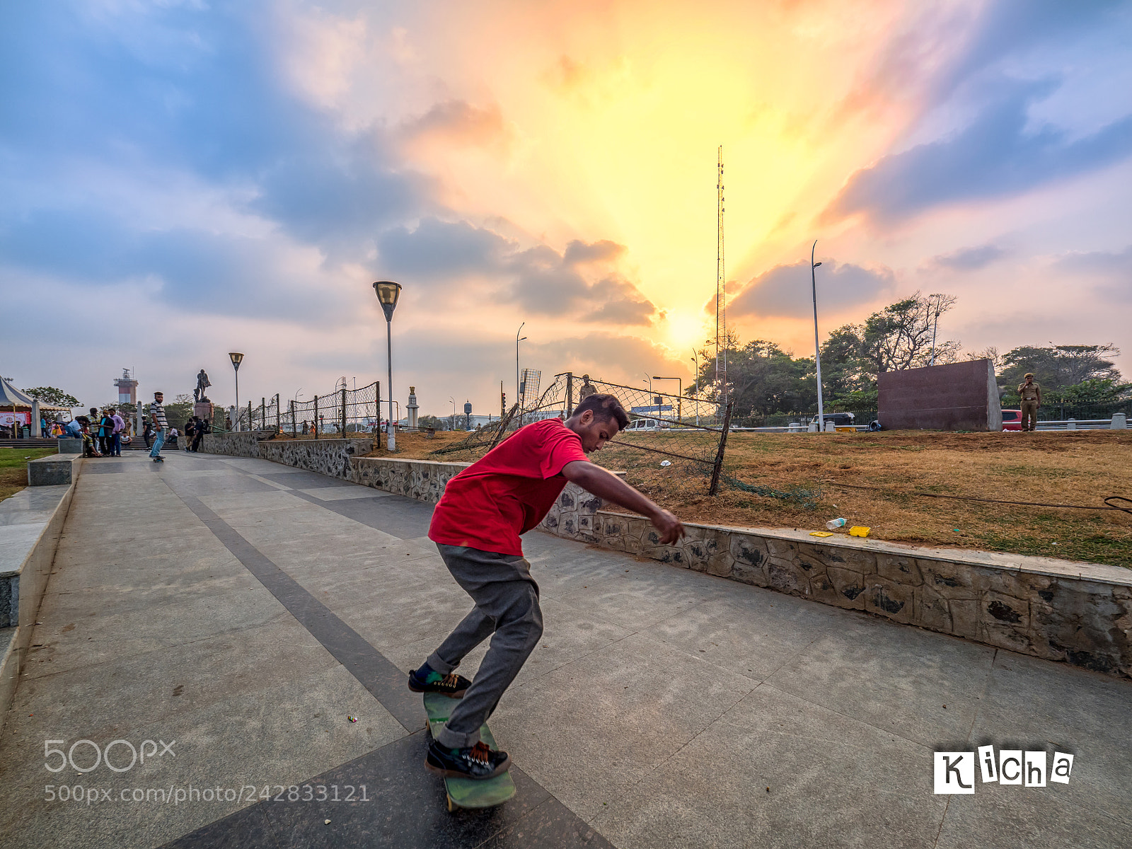 Olympus OM-D E-M5 II sample photo. Skate boarding @ marina photography