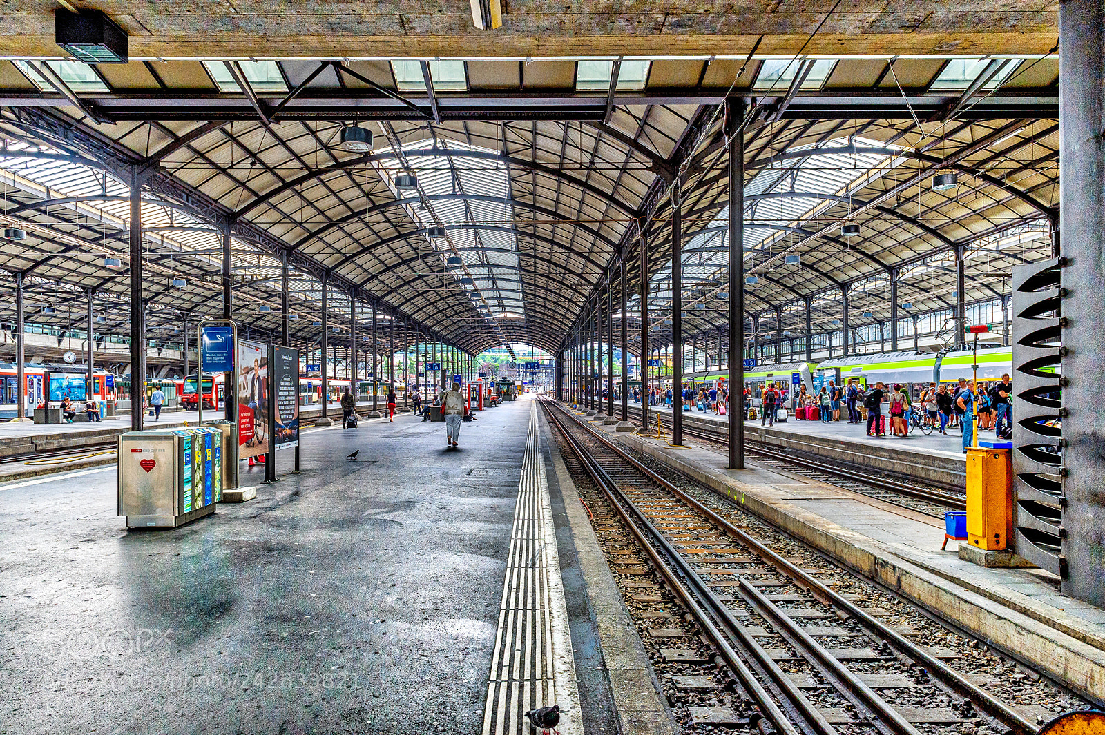 Nikon D4S sample photo. Inside train station luzern photography