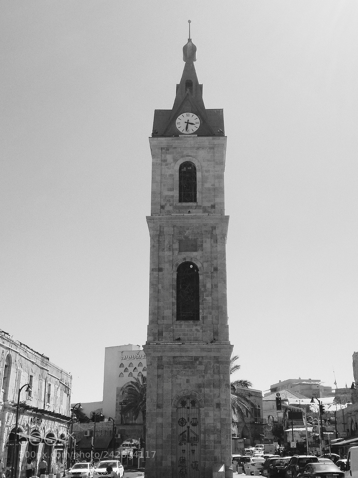 HUAWEI P9 LITE sample photo. Clock tower in jaffa photography