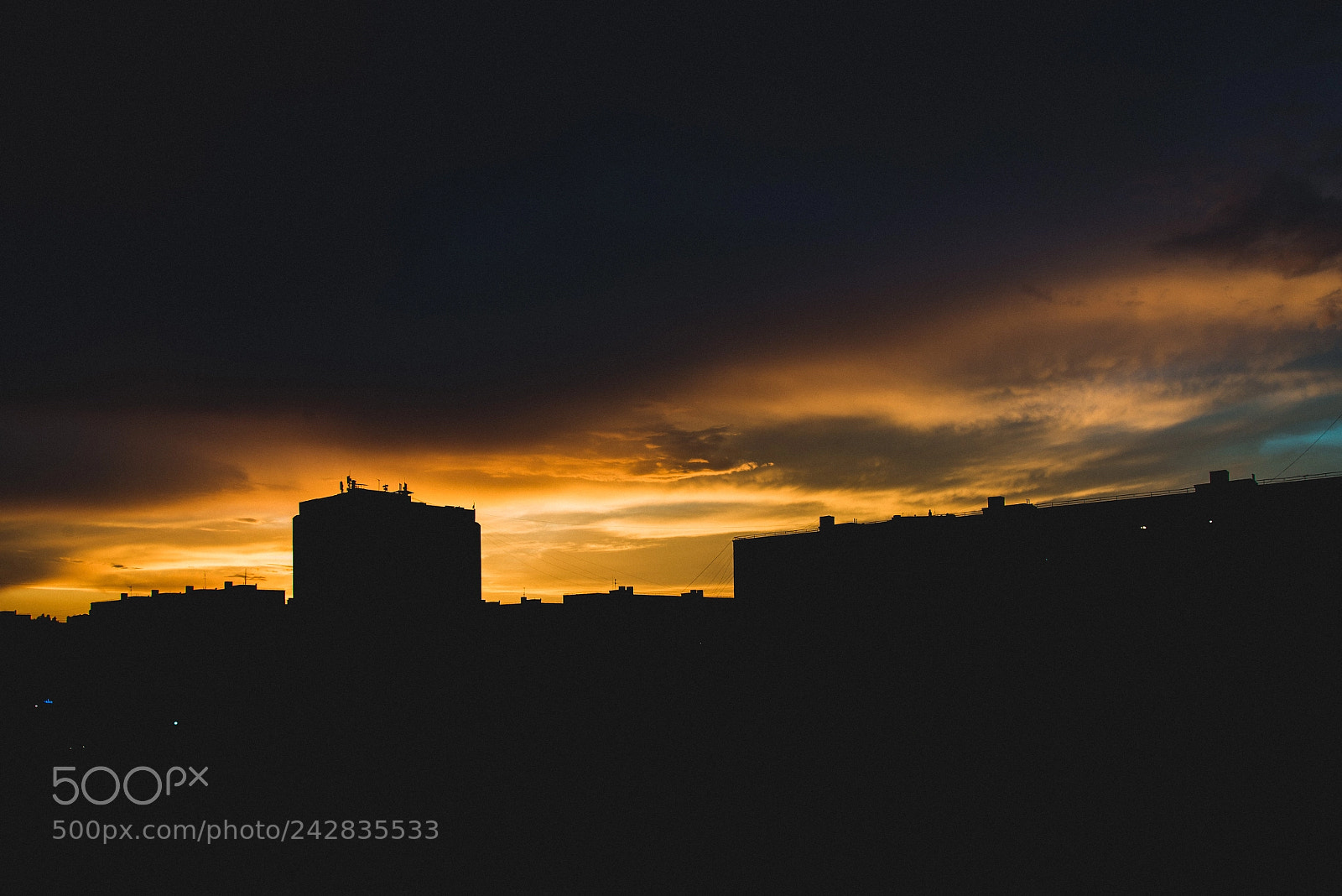 Nikon D610 sample photo. Sunset over city photography