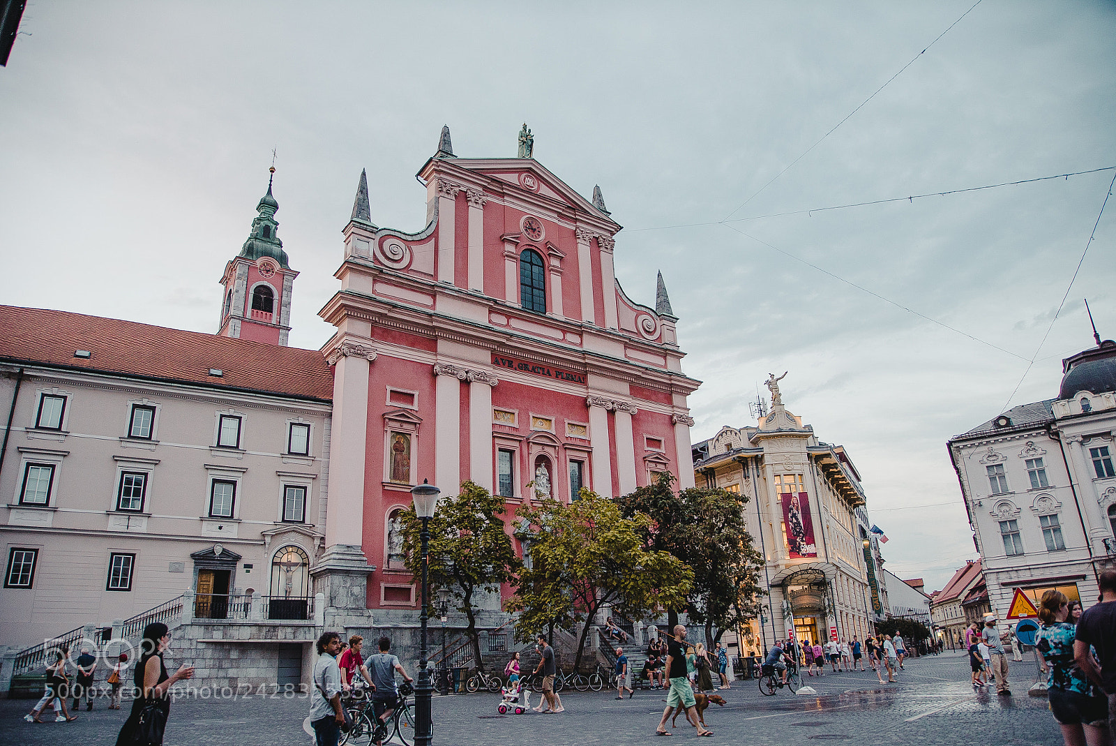 Sony a7S sample photo. Ljubljana downtown photography