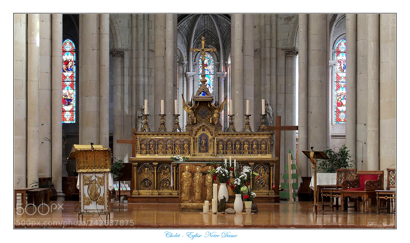 Olympus STYLUS1,1s sample photo. Eglise notre dame cholet (49) photography