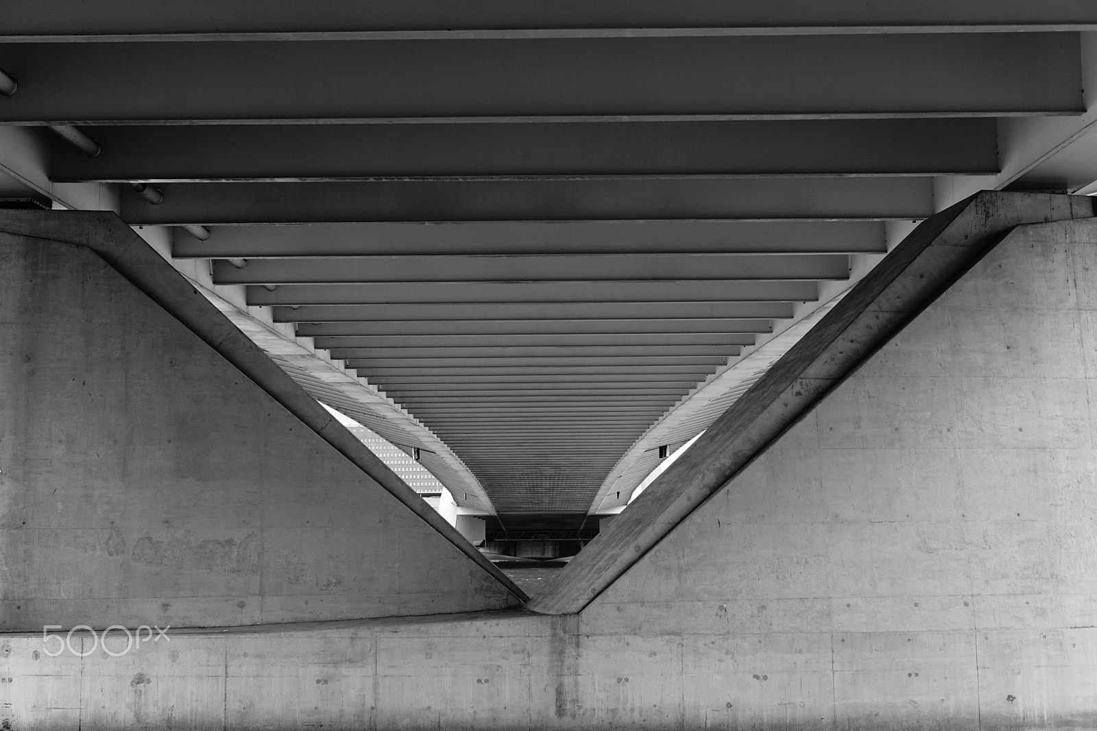 ZEISS Touit 32mm F1.8 sample photo. View from under the erasmusbridge, rotterdam photography