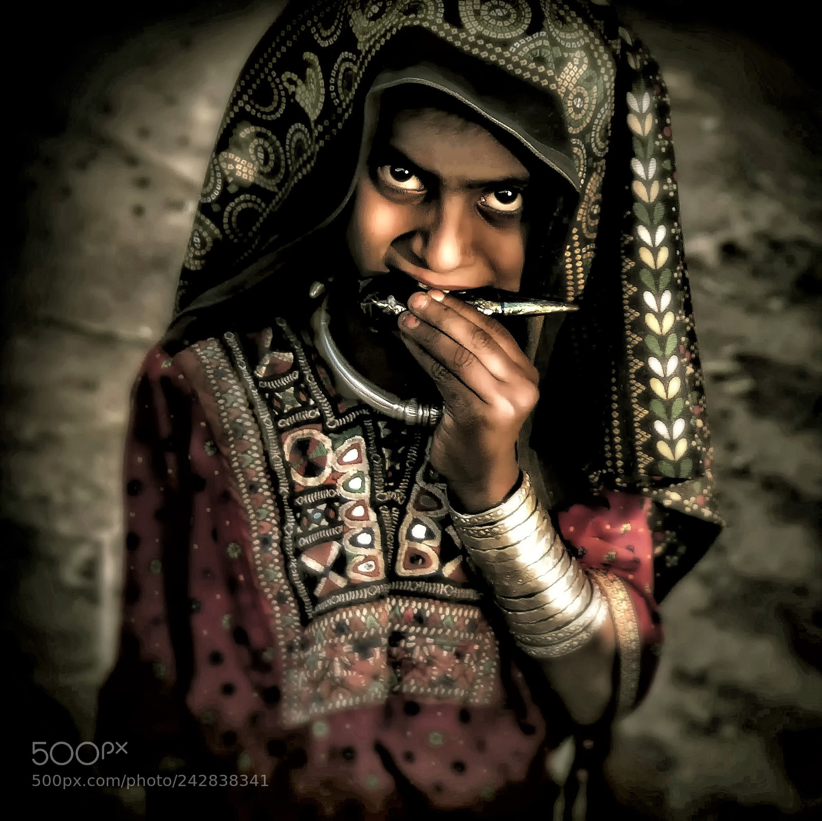 Nikon D80 sample photo. Tribel child gujarat photography