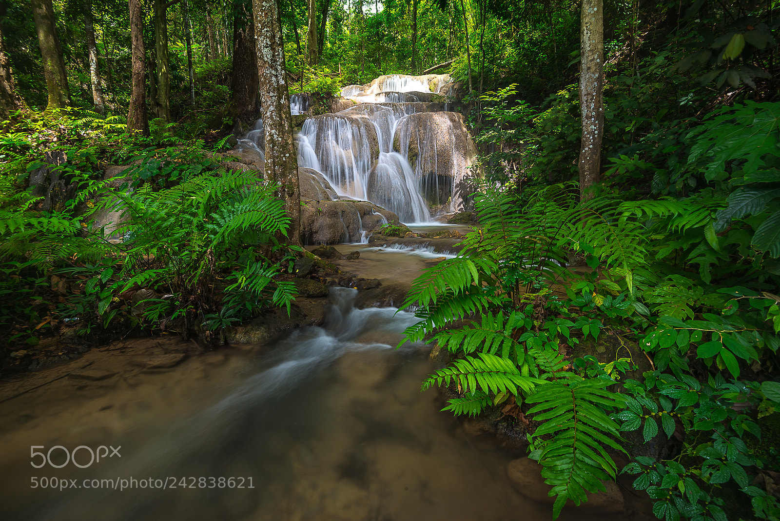 Nikon D800E sample photo. Beautiful waterfall in thailand photography
