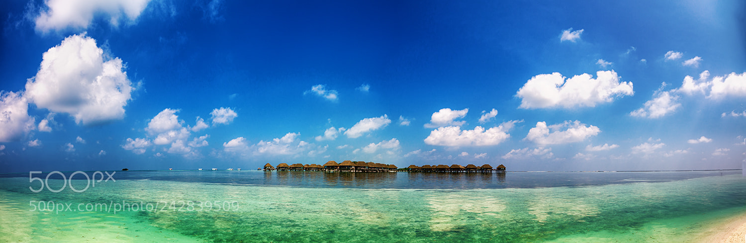Nikon D800 sample photo. Malediven pano photography
