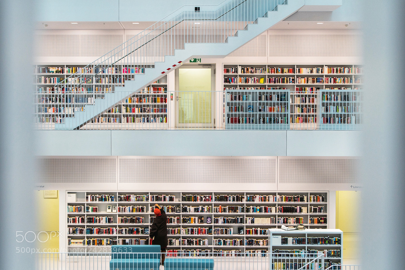 Sony a6500 sample photo. Stuttgart city library photography