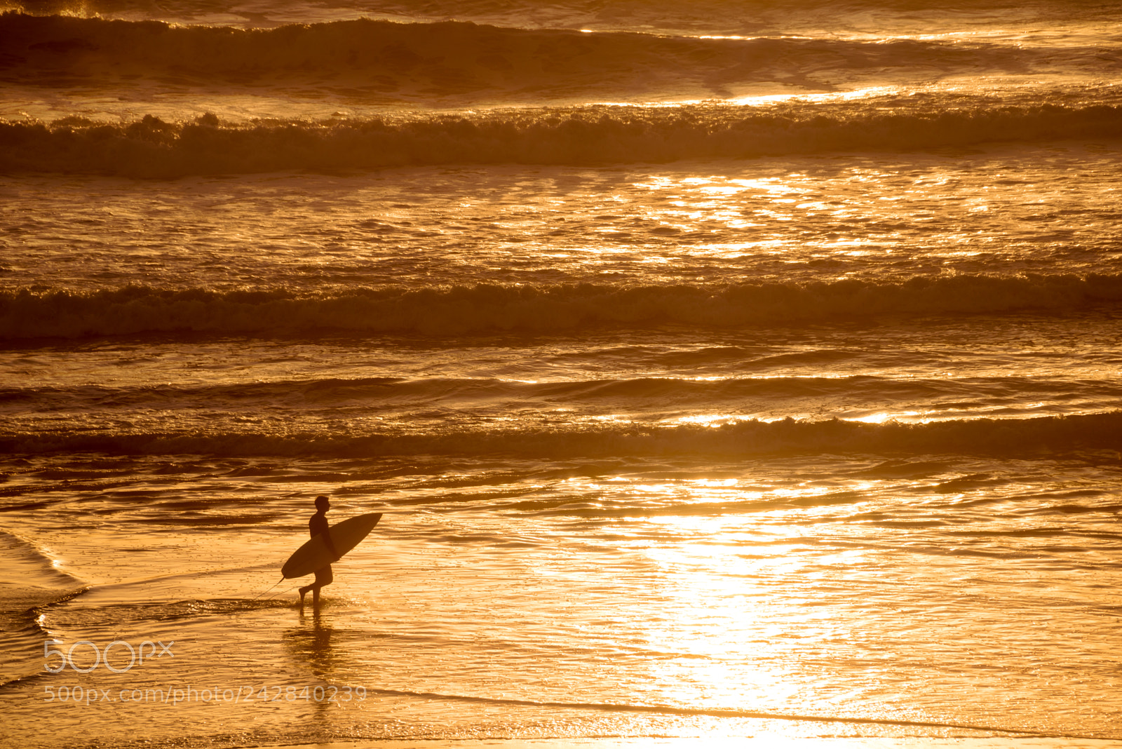 Nikon D600 sample photo. Silhouette of a surfer photography