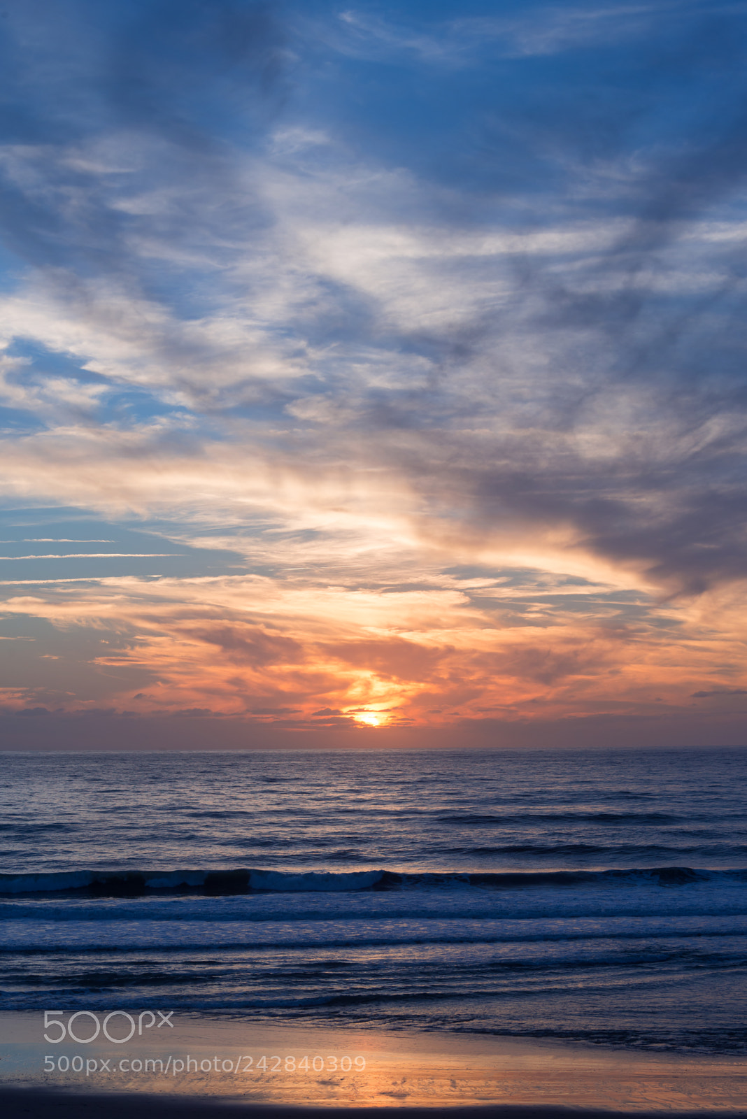 Nikon D600 sample photo. Atlantic ocean sunset, lacanau photography