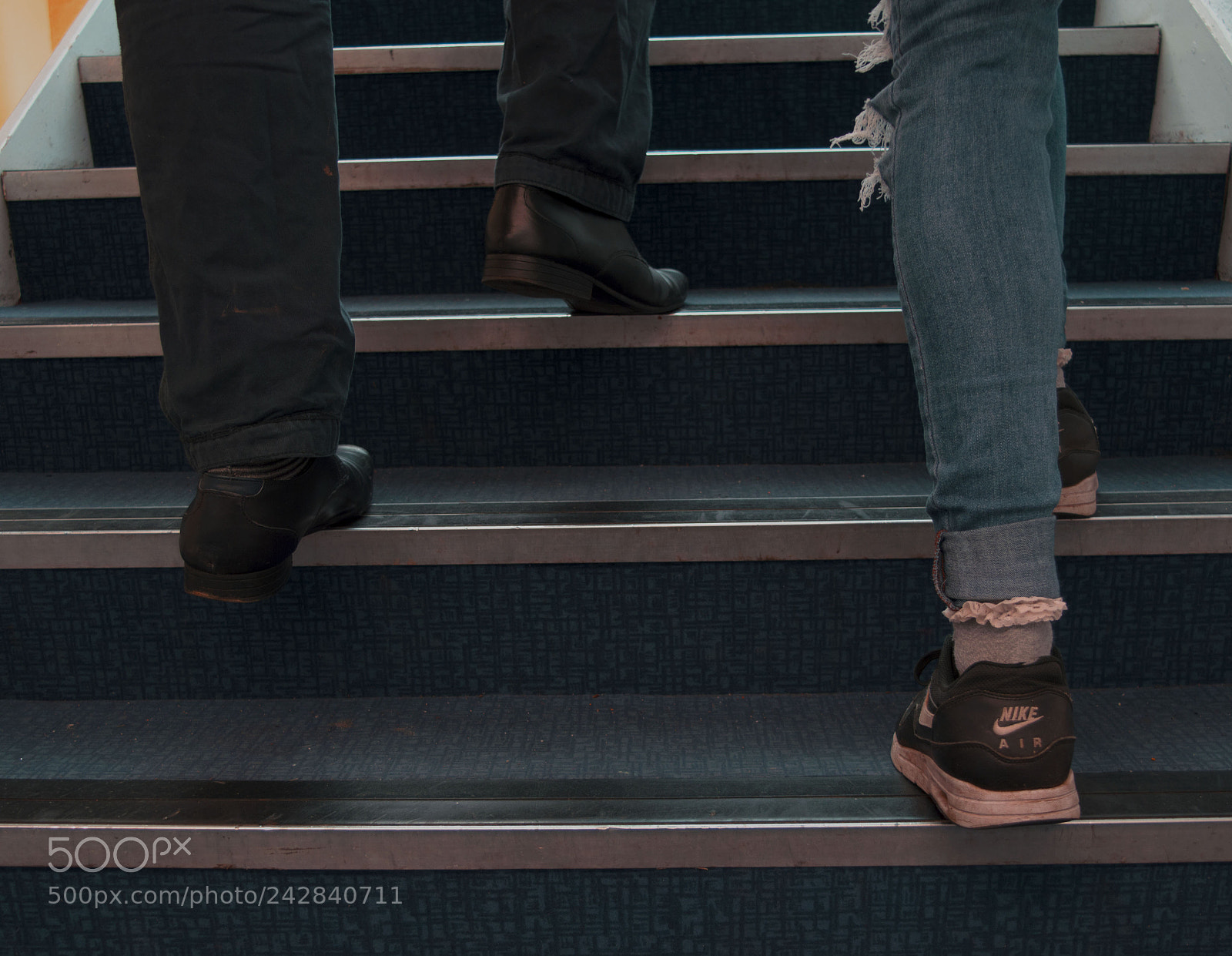 Nikon D3200 sample photo. Walking up the stairway photography