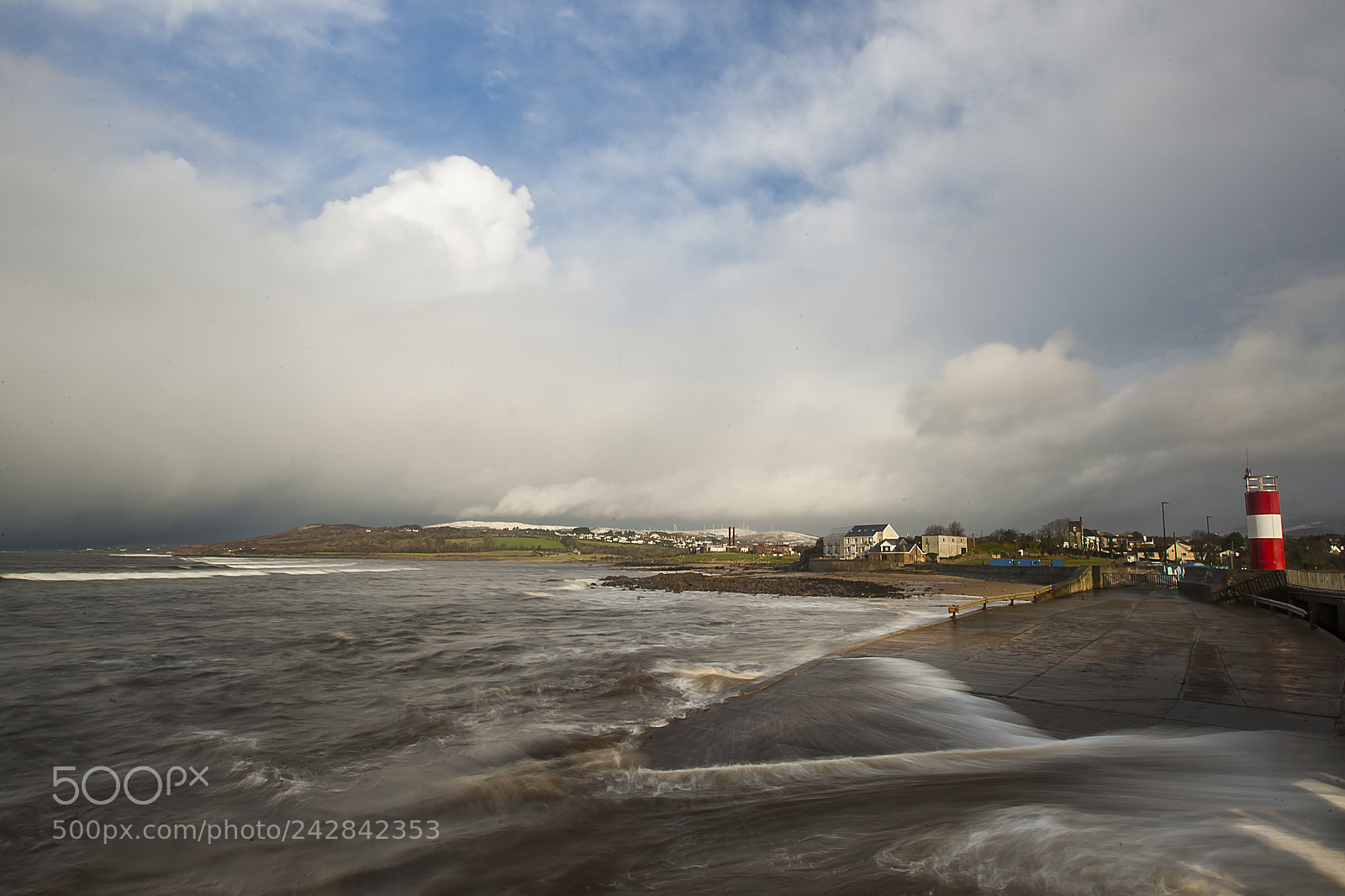 Canon EOS-1D Mark III sample photo. Buncrana pier, slipway & lighthouse. photography