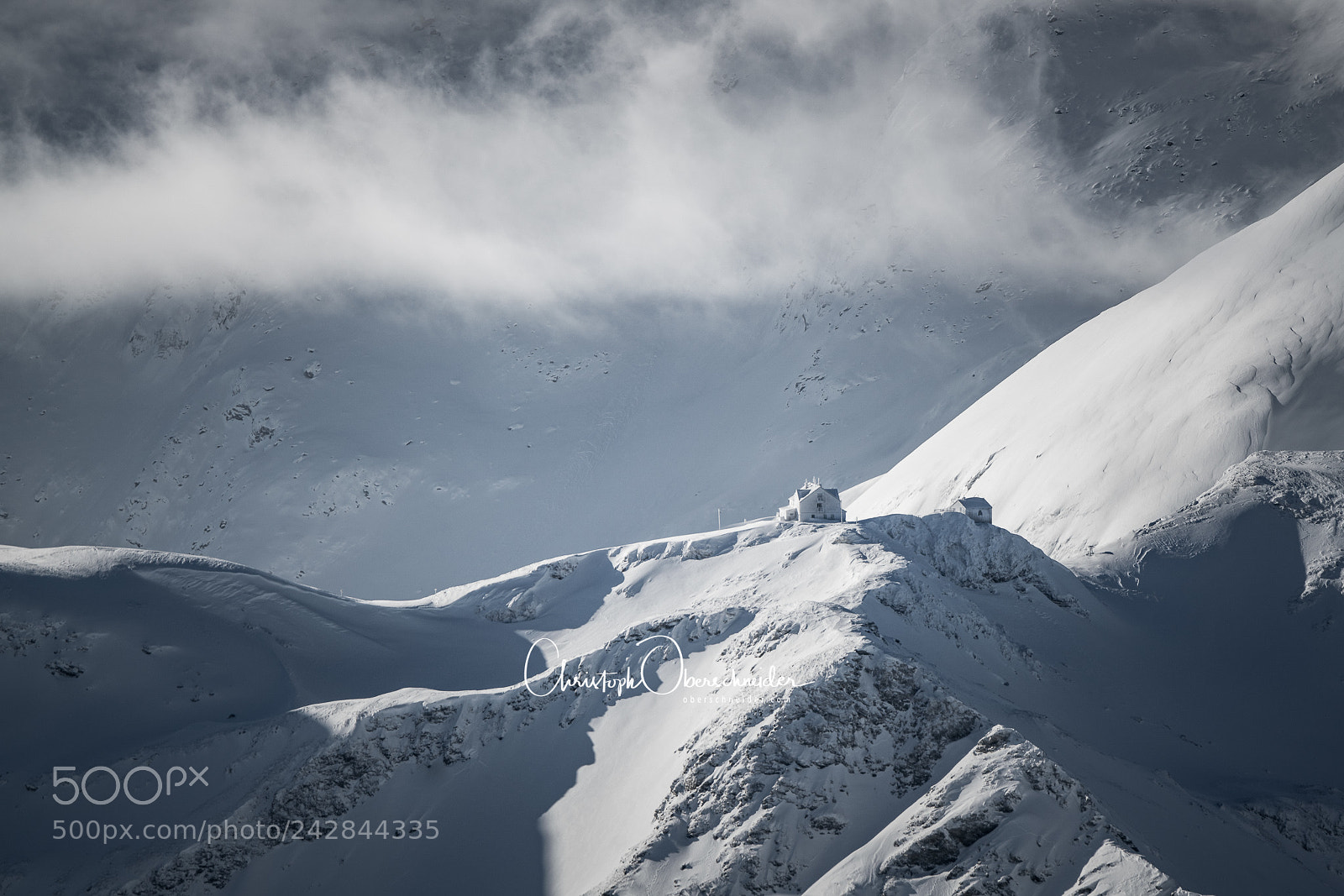 Sony a99 II sample photo. Frozen mountain hut photography