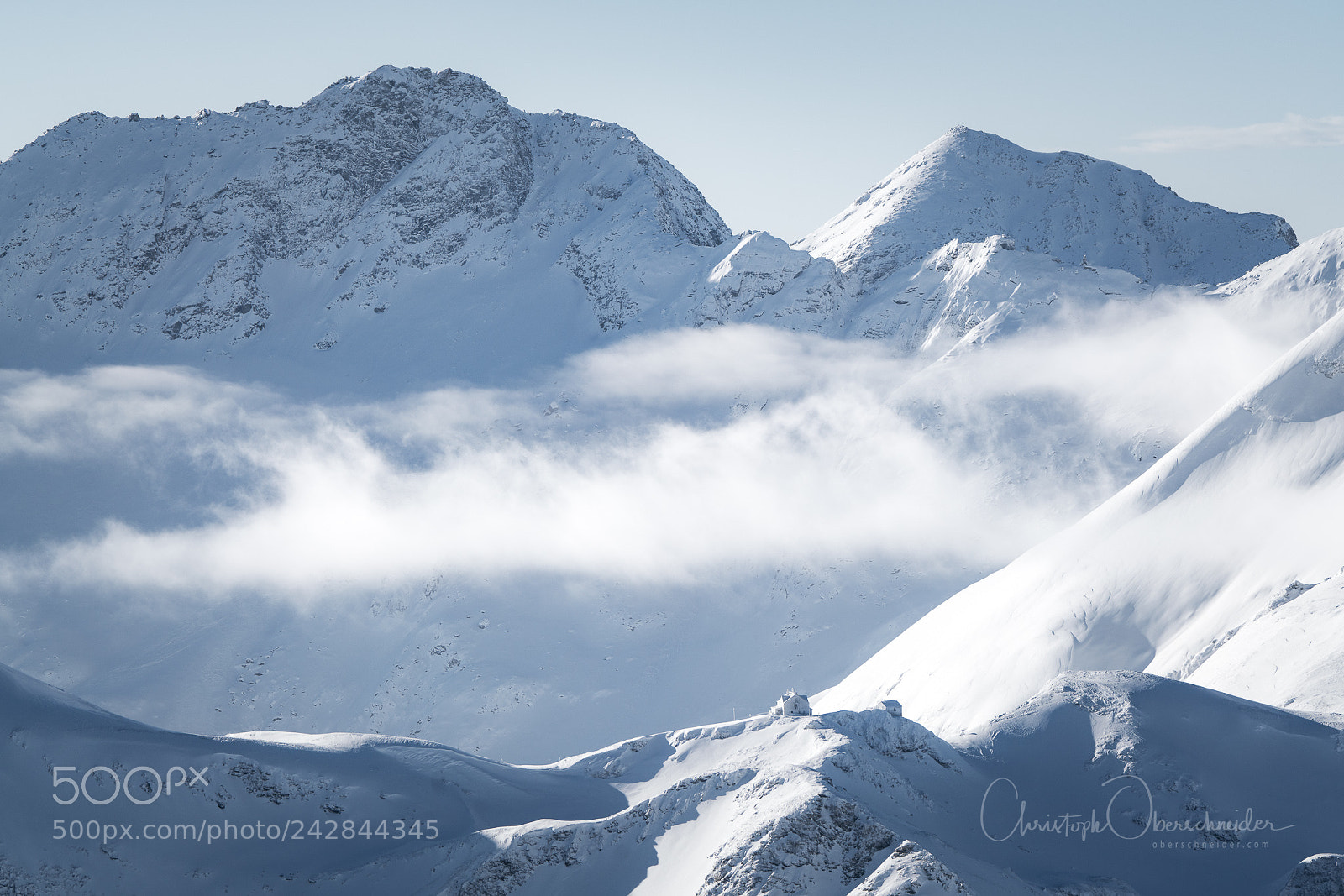 Sony a99 II sample photo. Frozen mountain hut photography