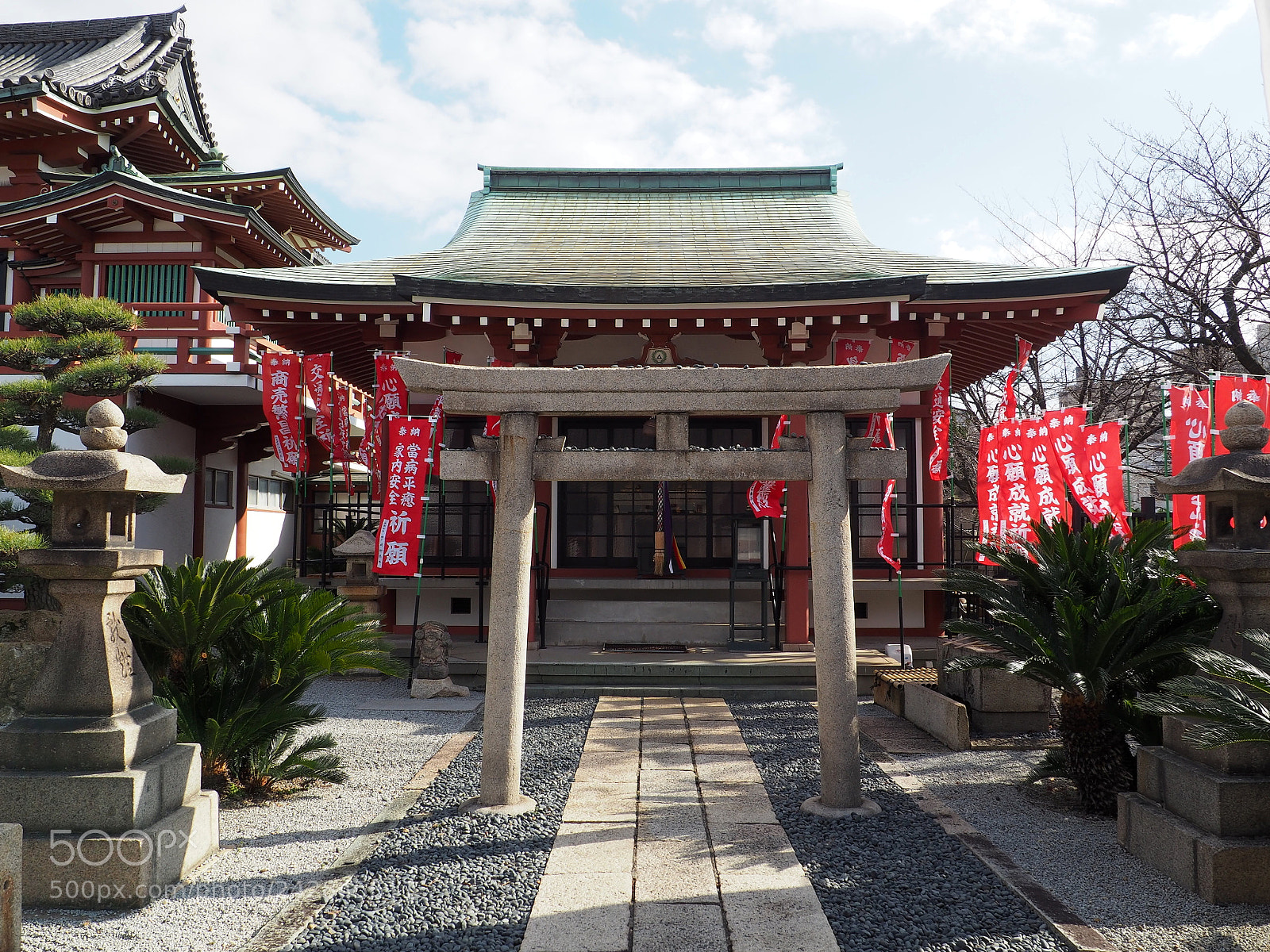 Olympus OM-D E-M10 II sample photo. Myōkoku-ji photography