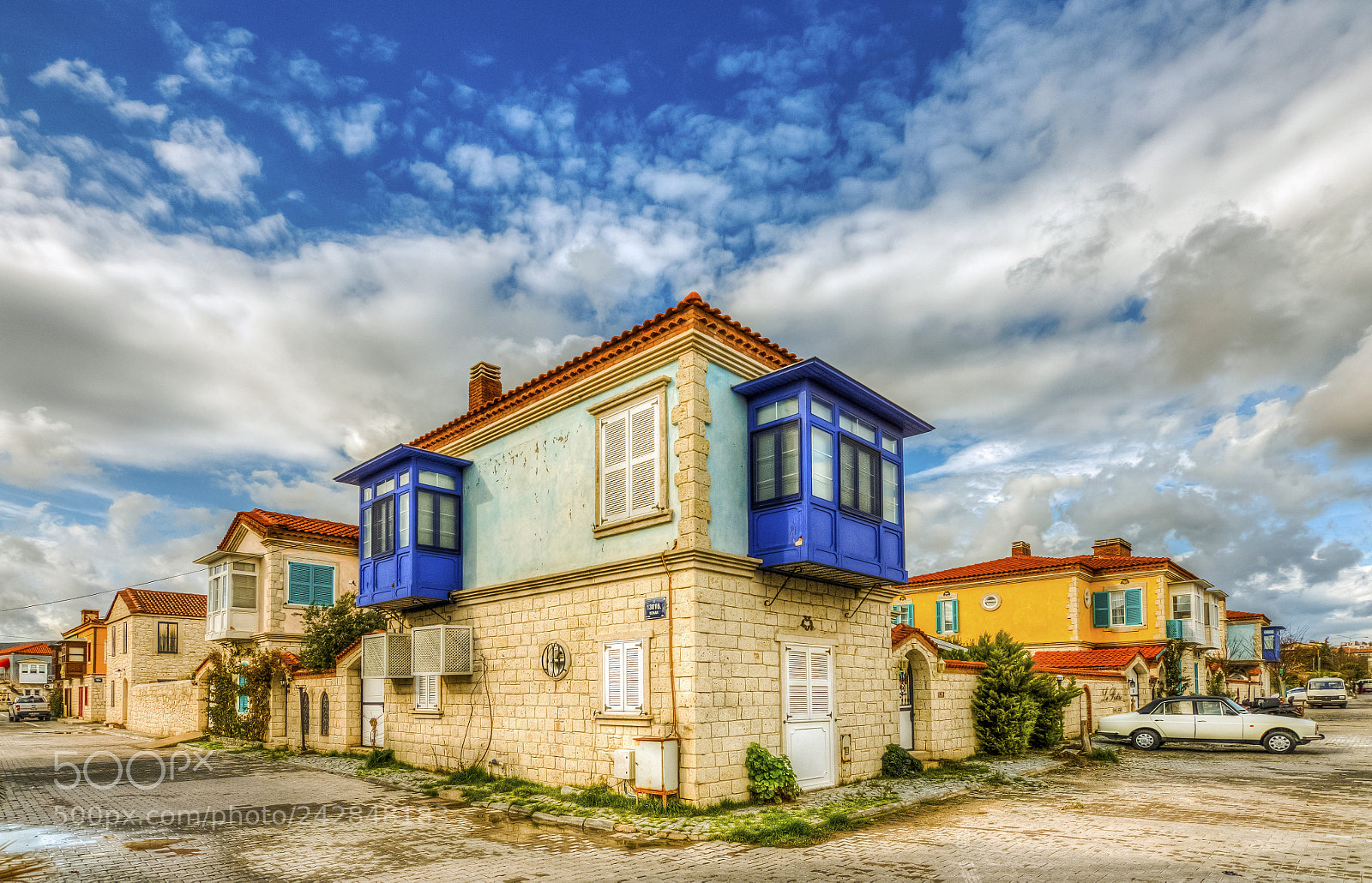 Nikon D500 sample photo. Alacati town in izmir photography