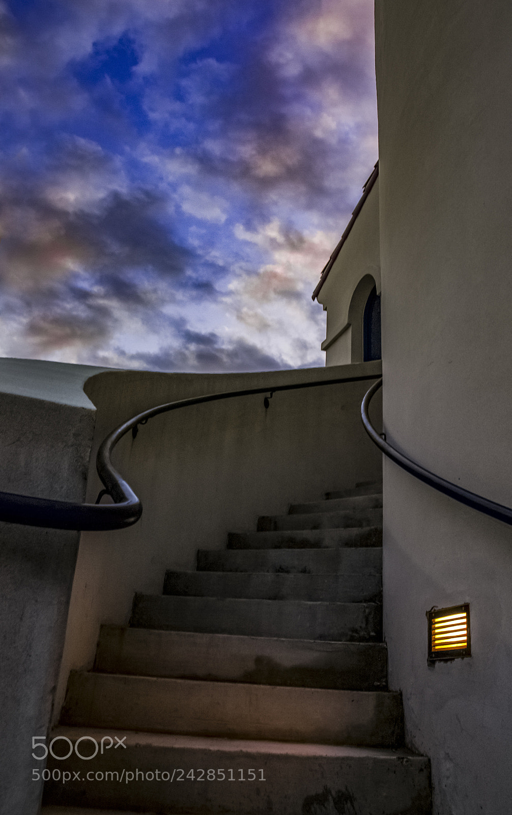 Olympus E-510 (EVOLT E-510) sample photo. Winding staircase photography