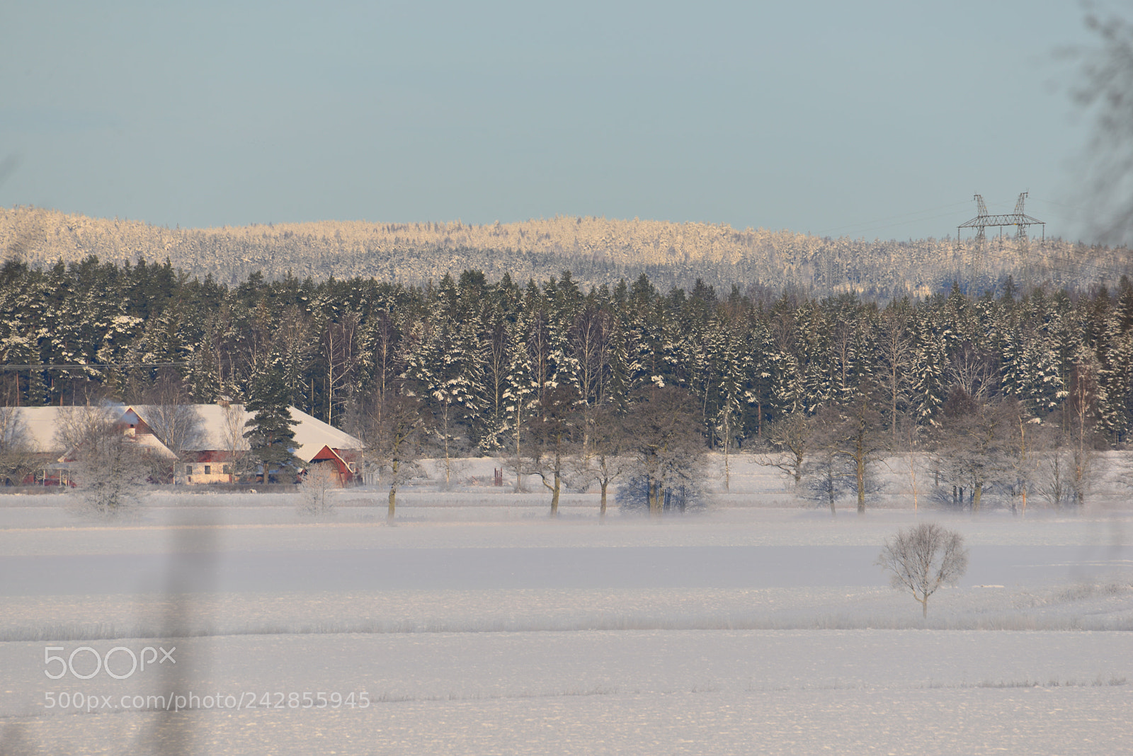 Nikon D610 sample photo. Farmhouse in winterland photography