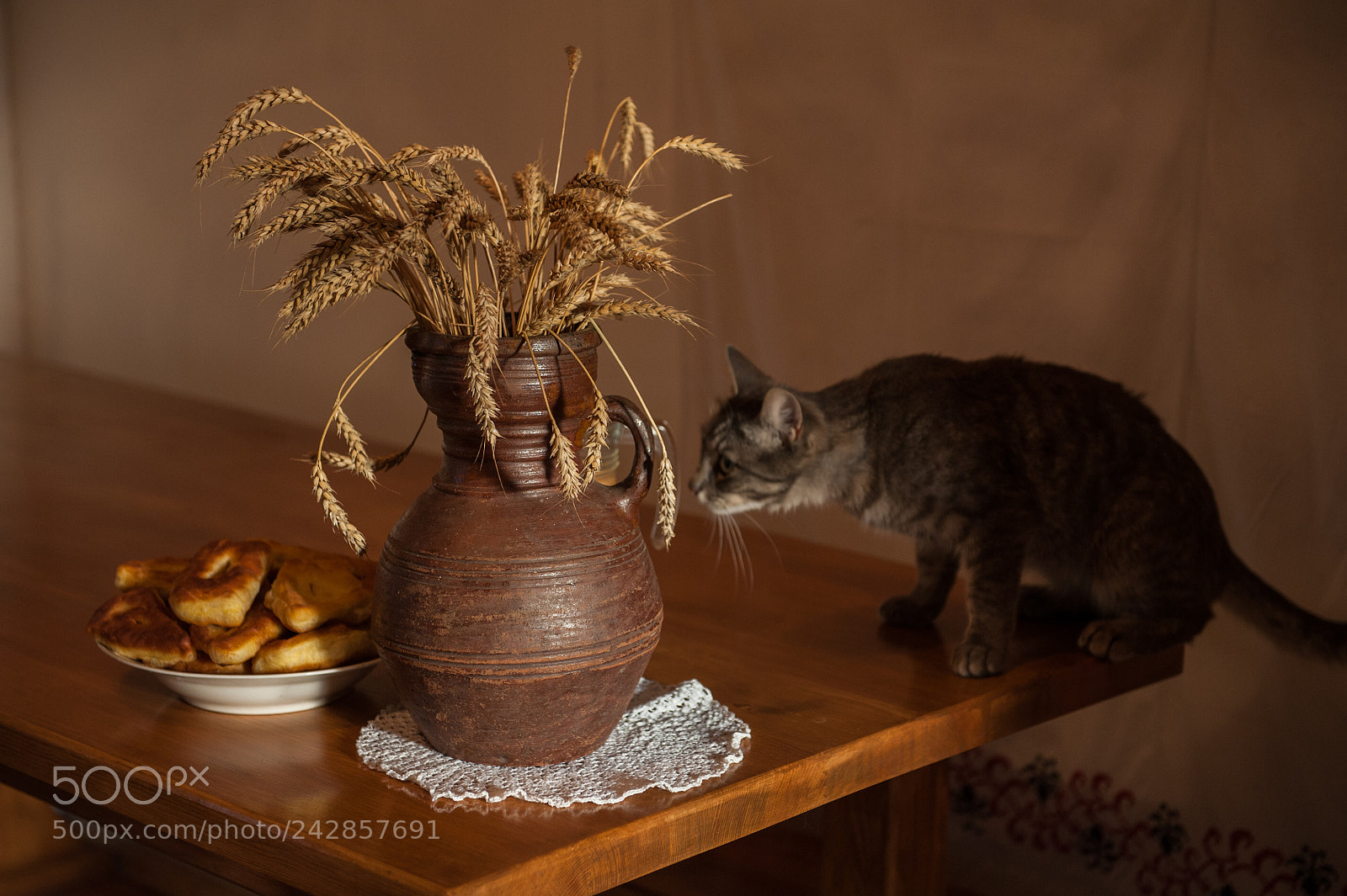 Nikon D700 sample photo. Wheats and old jug photography