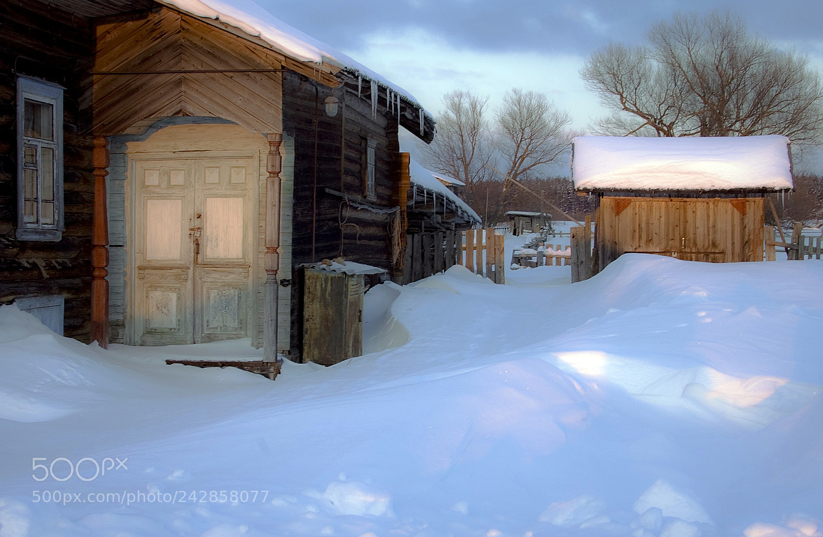 Nikon D40 sample photo. Деревня зимой photography