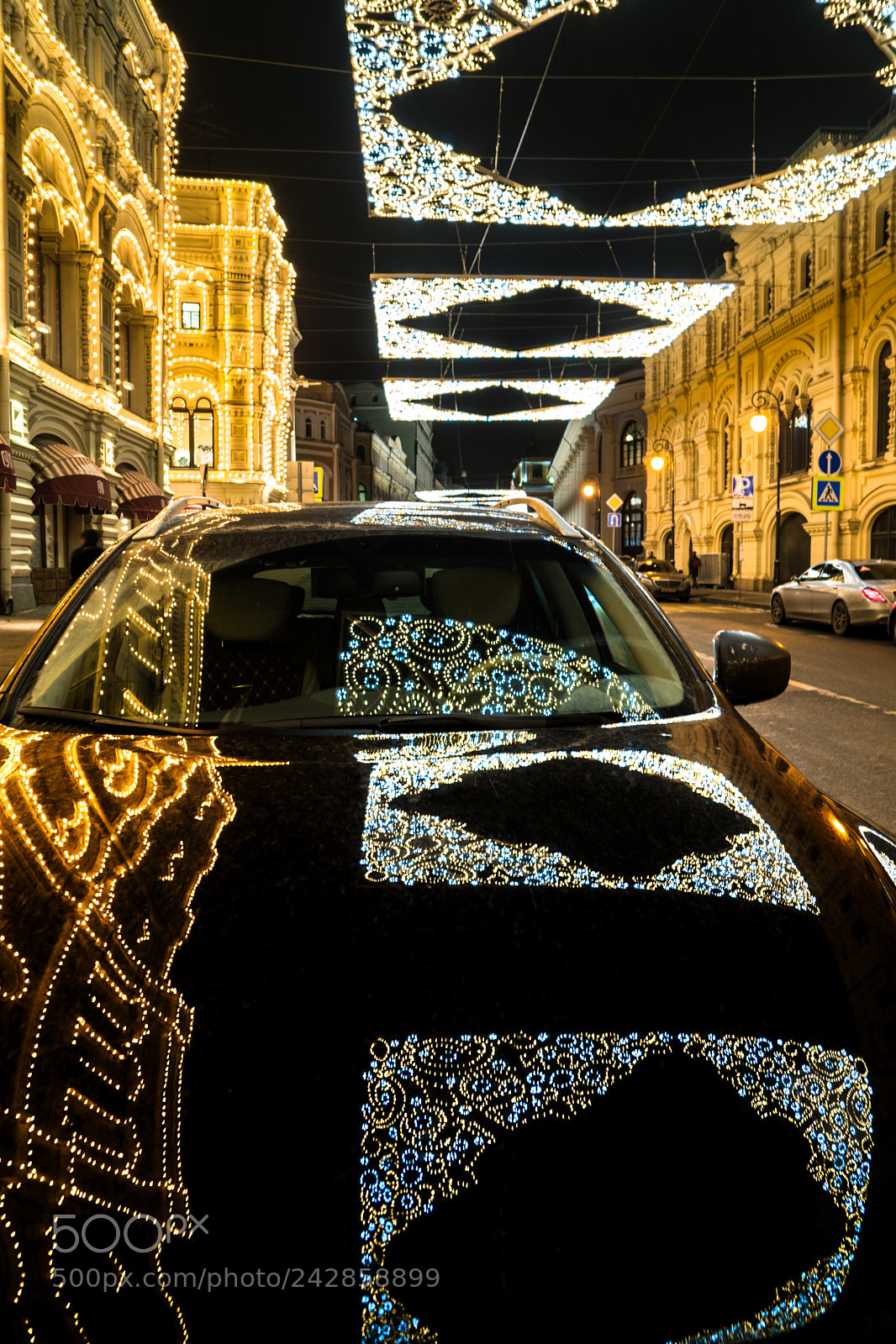 Sony a6300 sample photo. New year in moscow photography