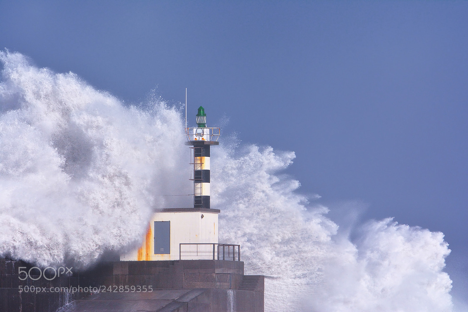 Nikon D7100 sample photo. Stormy wave over lighthouse photography