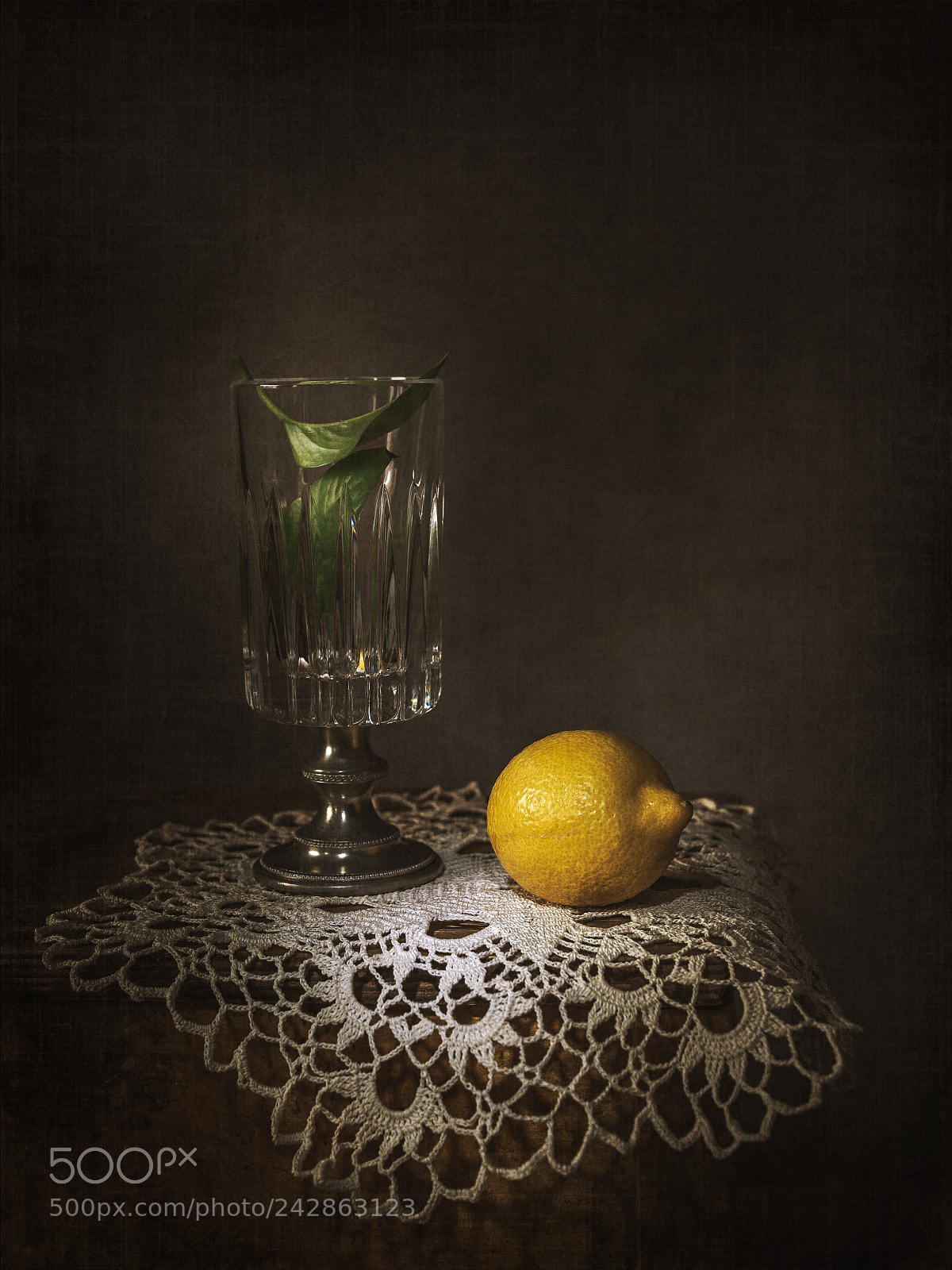 Canon EOS 6D sample photo. Goblet and lemon photography