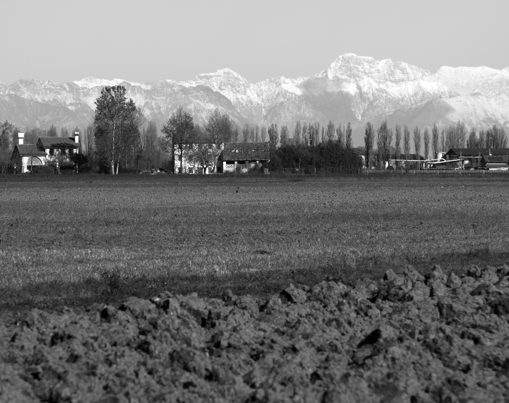 Sony E 55-210mm F4.5-6.3 OSS sample photo. Black... white... countryside photography
