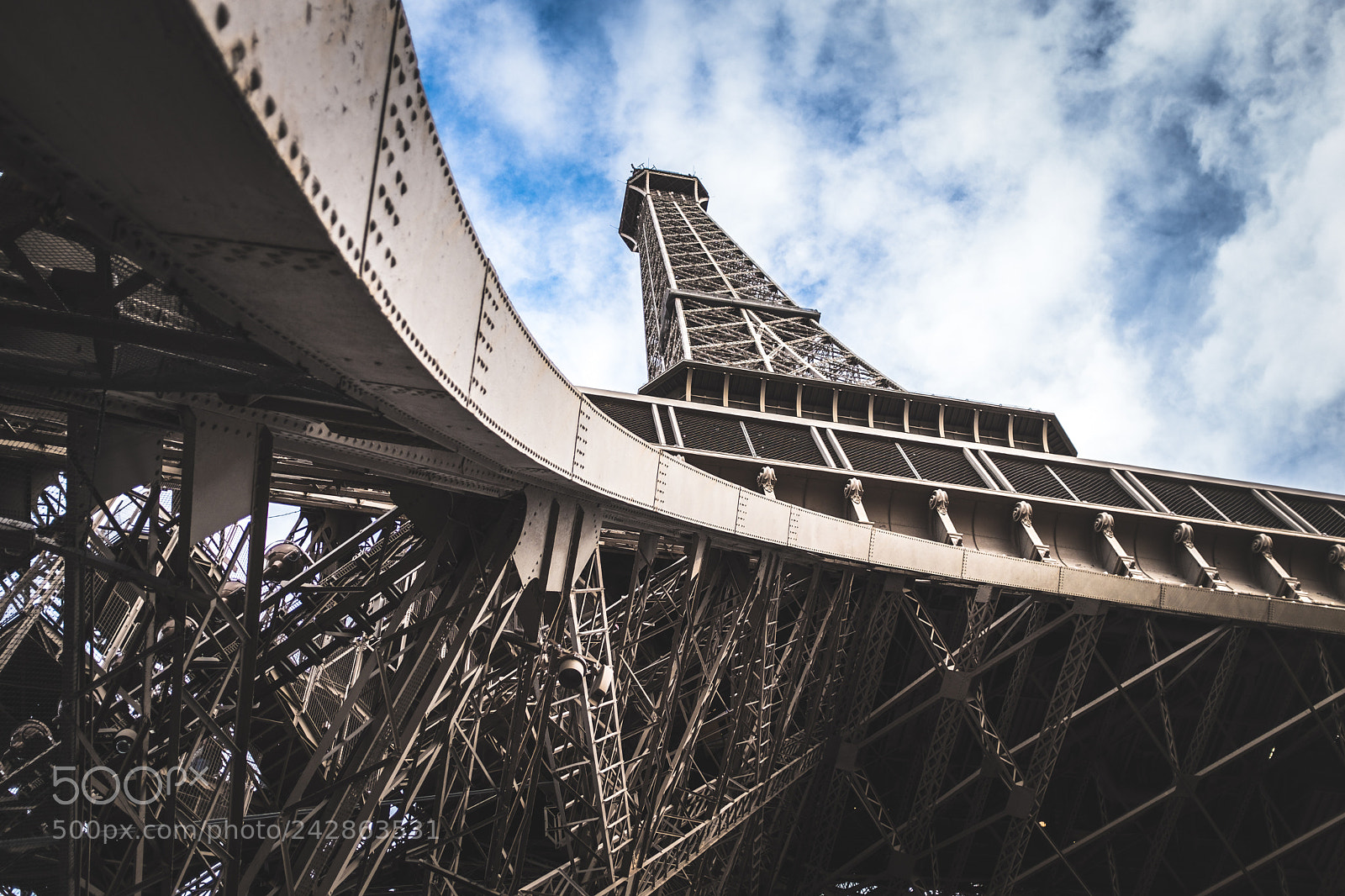 Fujifilm X100F sample photo. Eiffel tower new perspective photography