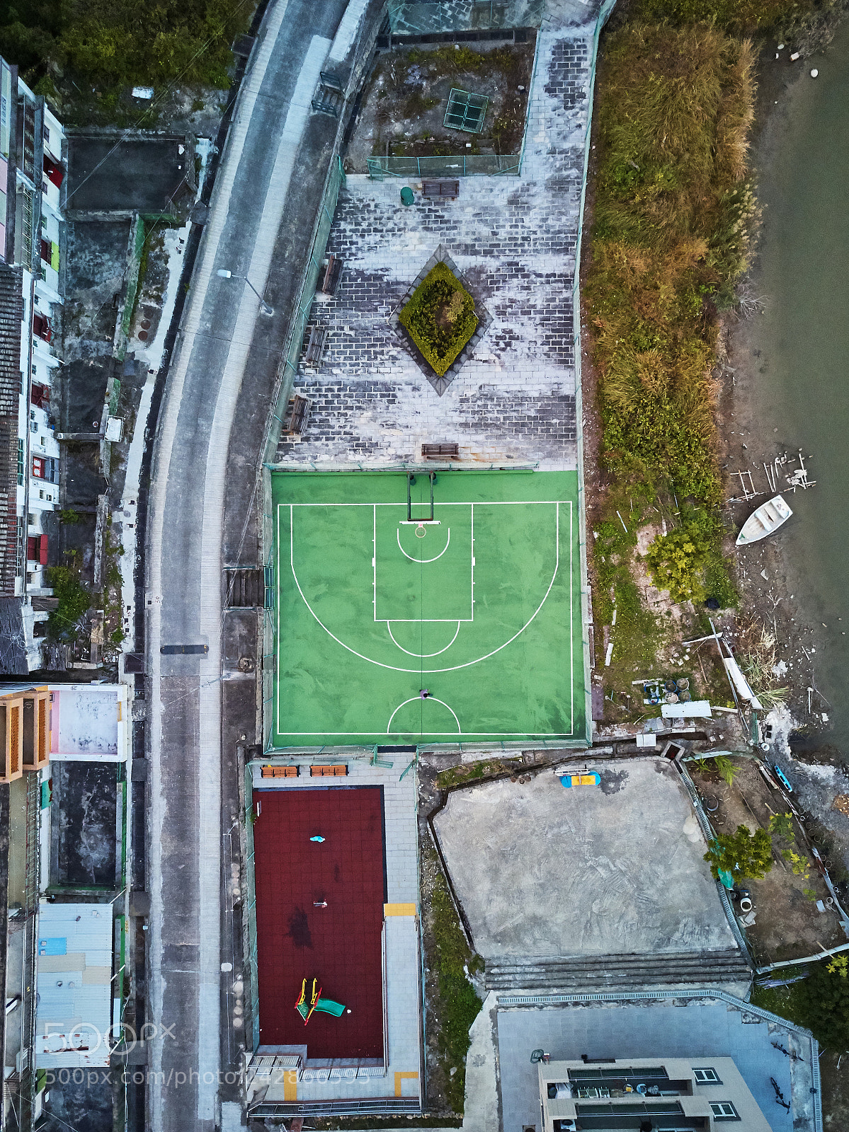 DJI FC220 sample photo. Bride's pool photography
