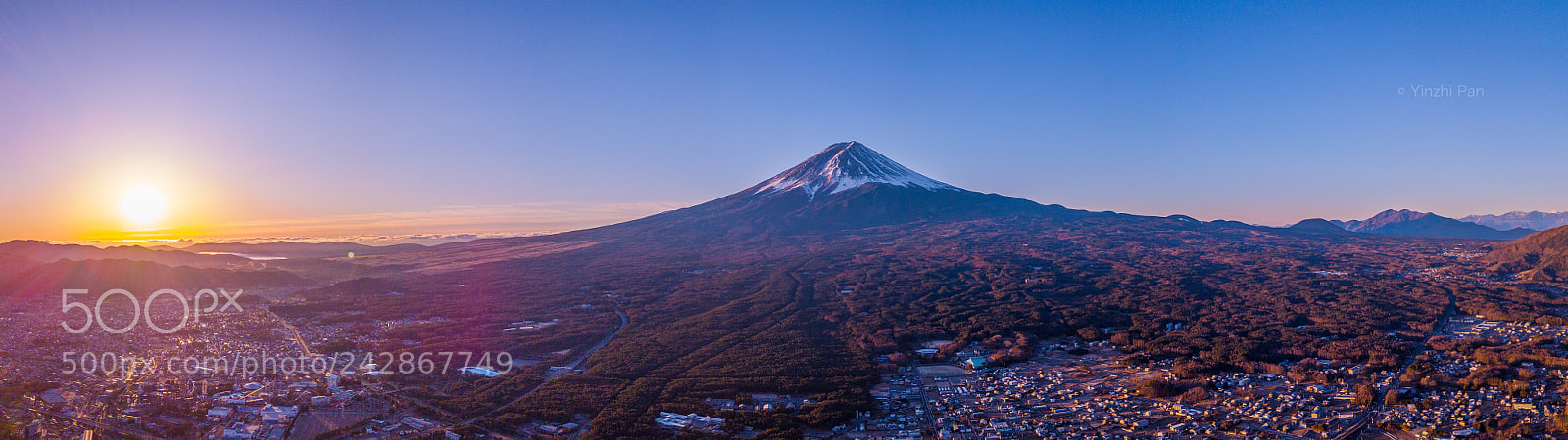 DJI FC220 sample photo. Morning mount fuji photography