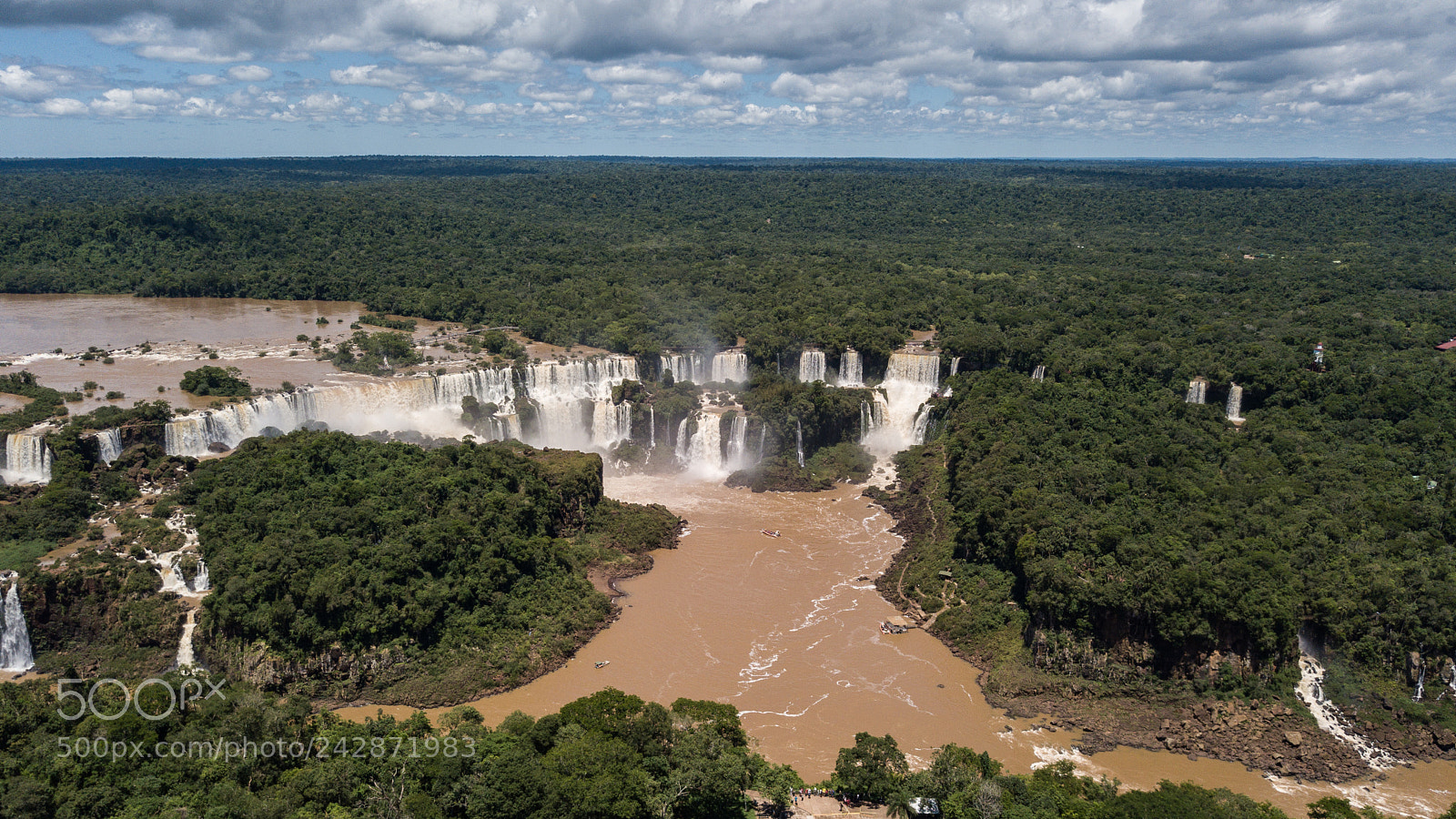 DJI FC220 sample photo. Panorama iguaçu photography