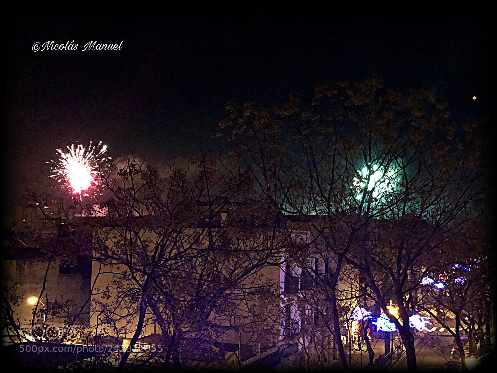 Apple iPhone X sample photo. Fuegos artificiales 2 photography