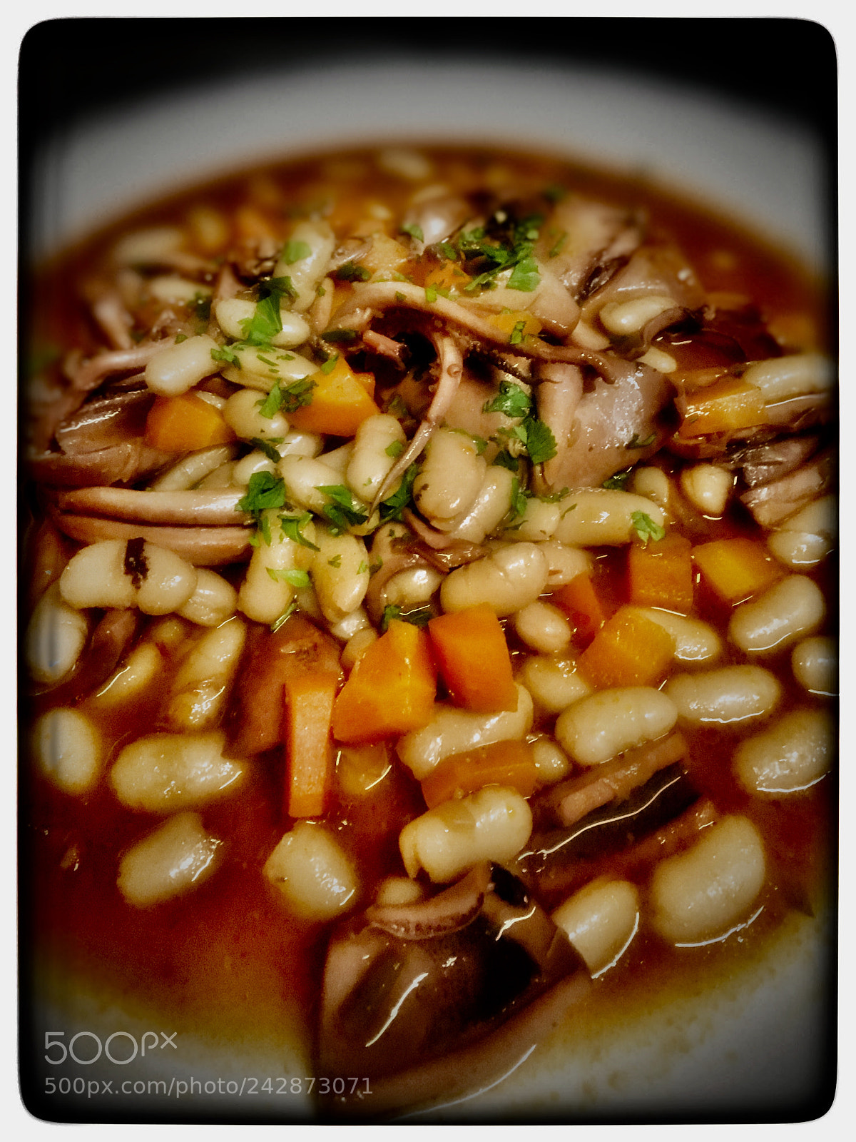 Apple iPhone 6s sample photo. Squid bean stew photography