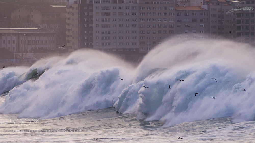Olympus PEN E-PL6 sample photo. Temporal en riazor 17/01/2018 photography