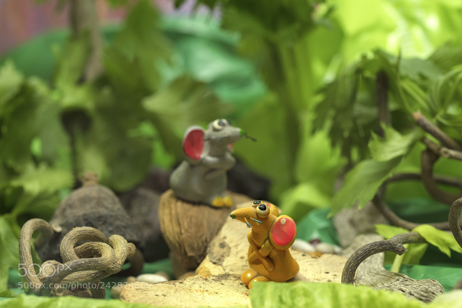 Nikon D810 sample photo. Mice in a celery photography