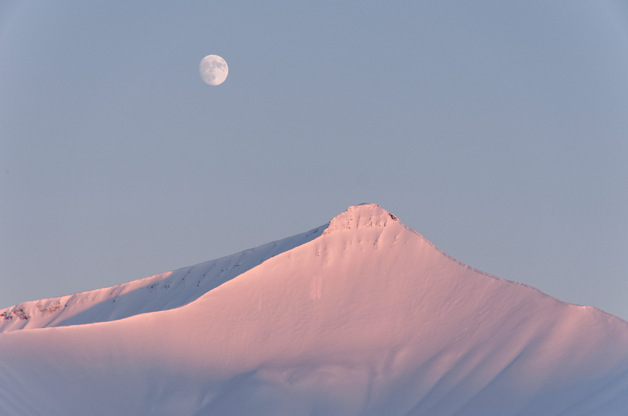 Pentax K-5 sample photo. Moonlight in svalbard photography